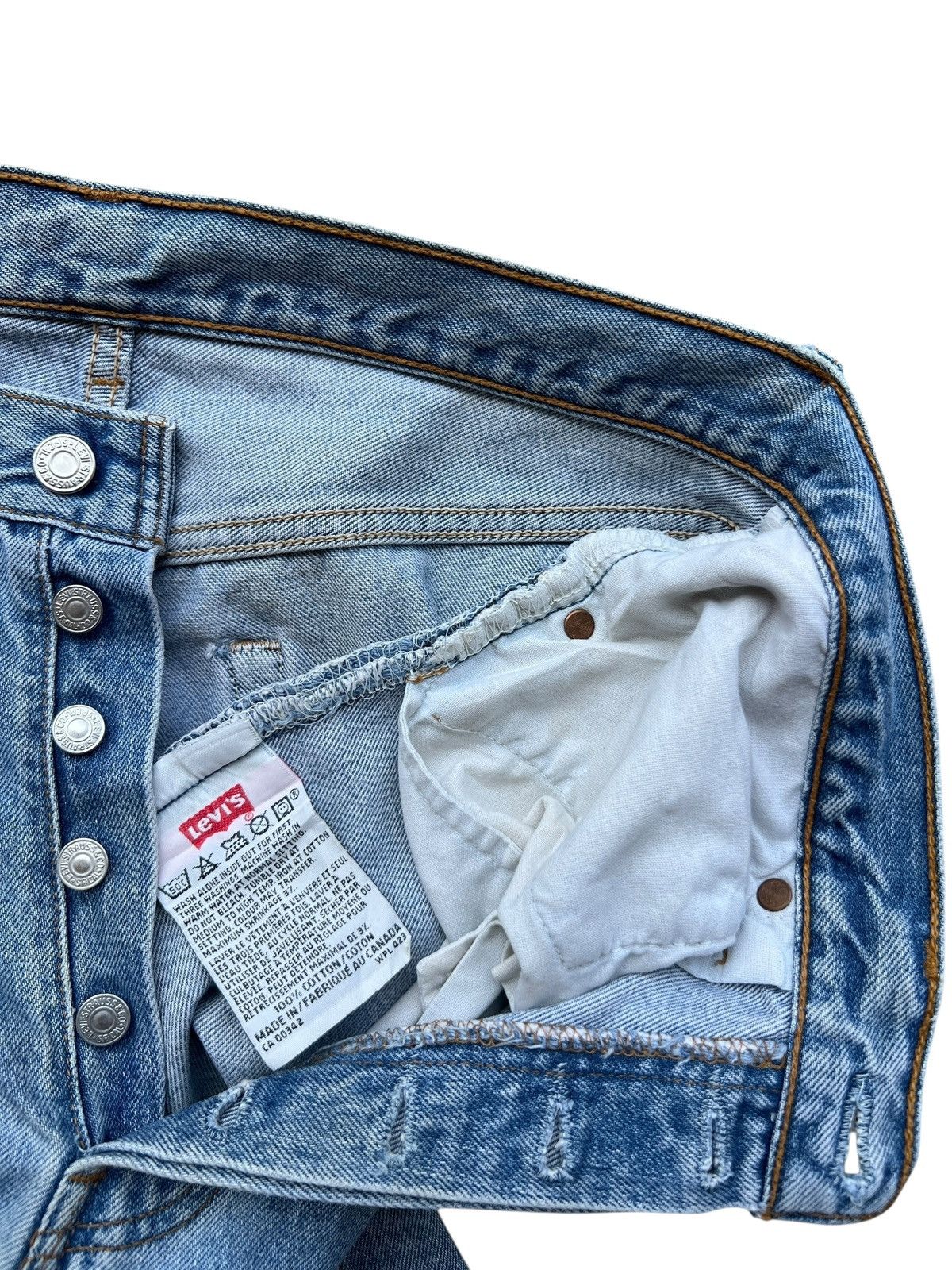 Levi's Vintage 90s Levi’s 501 Stonewash Denim Jeans 32x31 Size US 32 / EU 48 - 9 Thumbnail