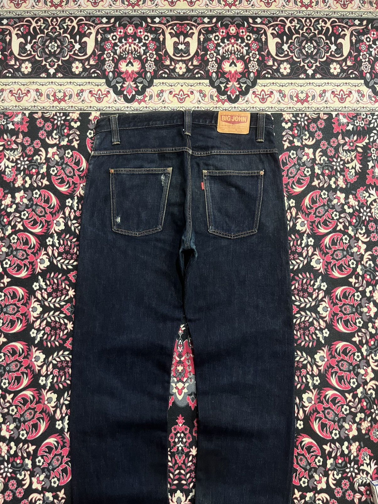 Sugar Cane ⚡️Selvedge⚡️Big John X Takeo Kikuchi Navy Blue Washed Raw Jean Size US 34 / EU 50 - 11 Thumbnail