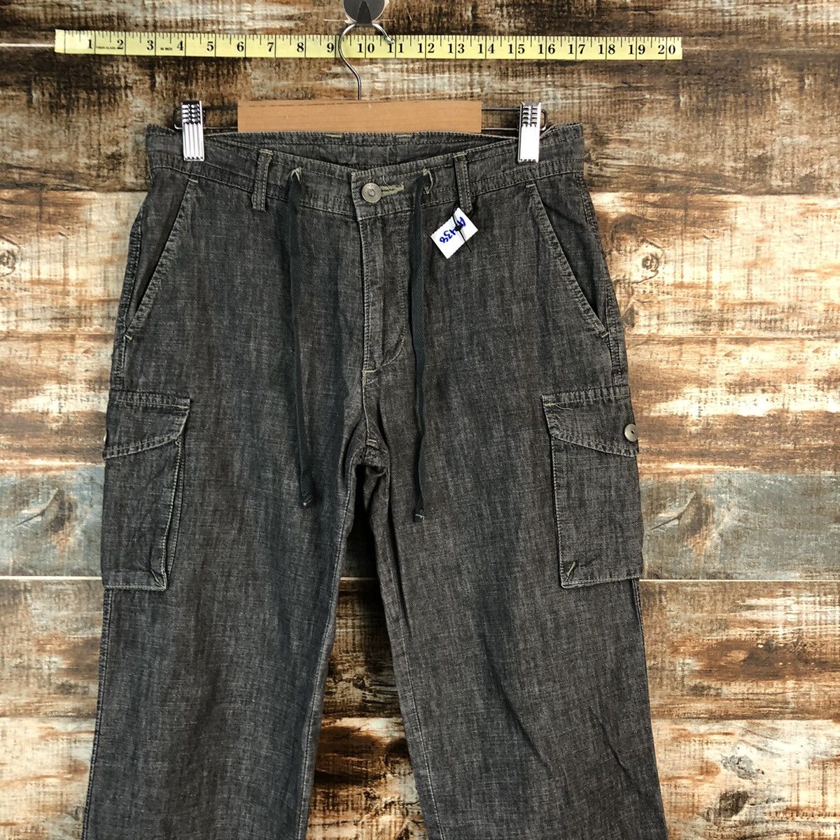 Japanese Brand Et Boite Grey Cargo utility Multipocket Pants #A2438 Size 27" / US 4 / IT 40 - 4 Thumbnail