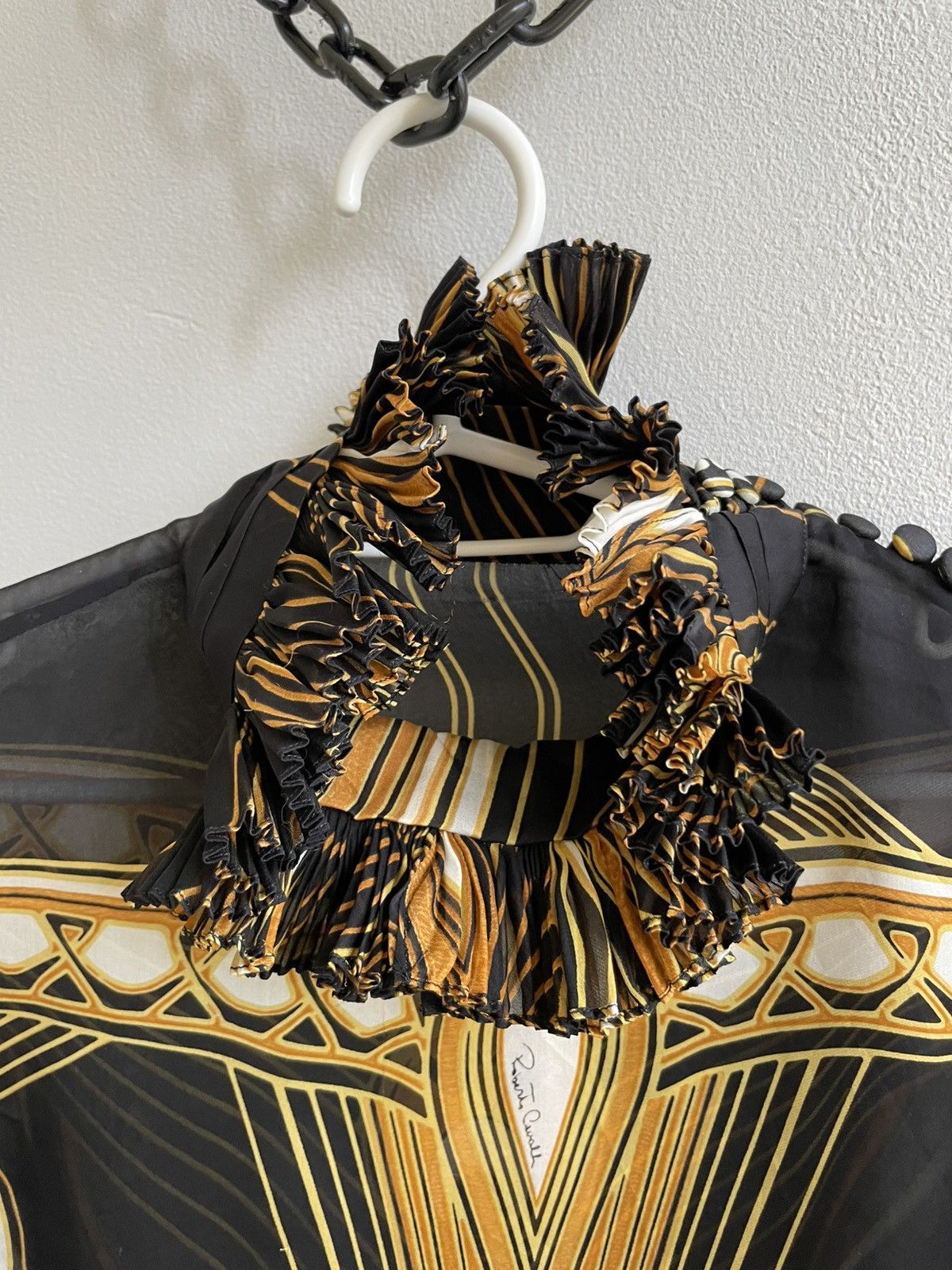 Roberto Cavalli Roberto Cavalli 2007 VOYAGE RUNWAY Collection Silk Blouse Size M / US 6-8 / IT 42-44 - 12 Thumbnail