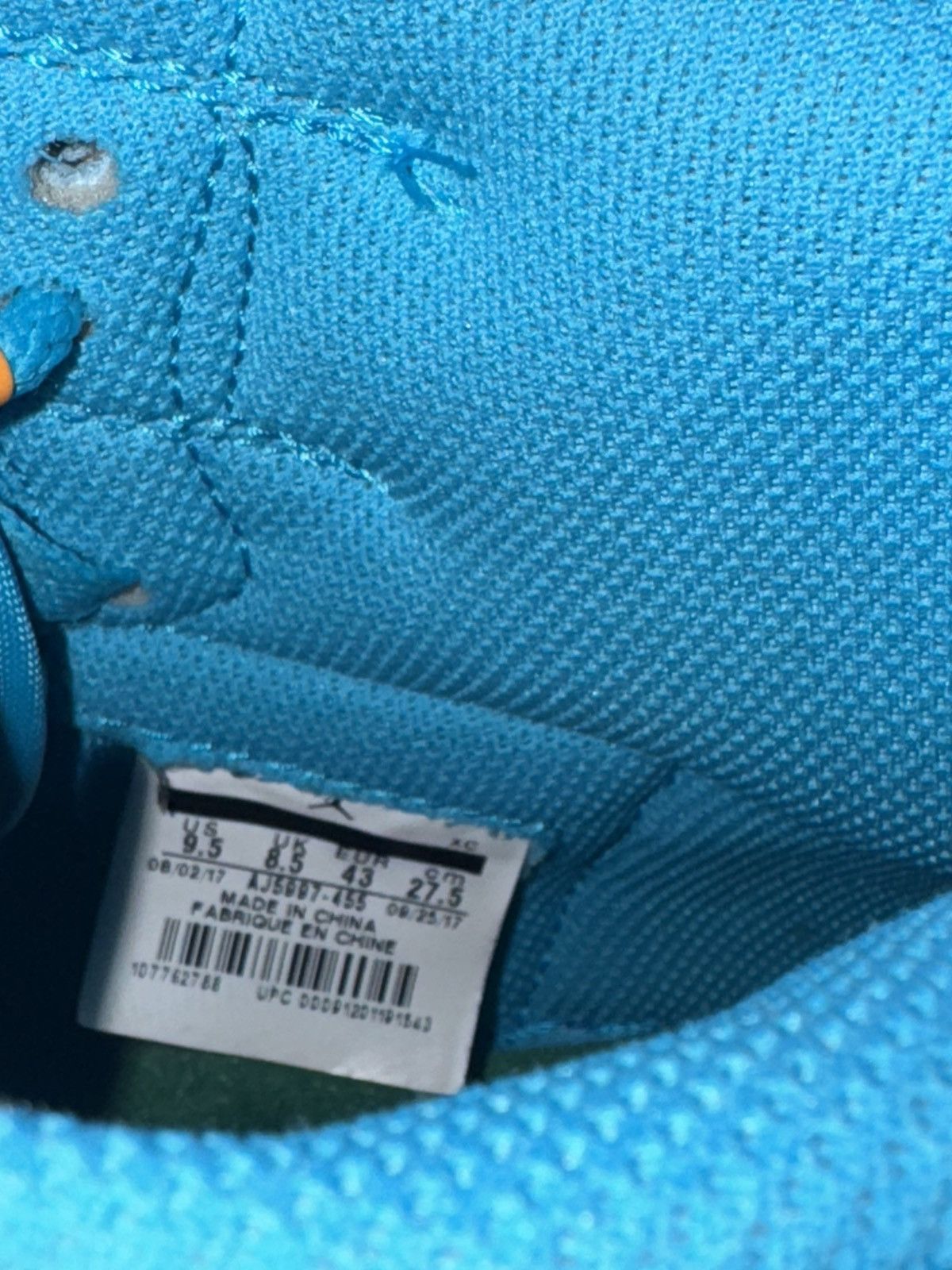 Gatorade × Jordan Brand Jordan 1 Retro High Gatorade Blue Lagoon Size US 9.5 / EU 42-43 - 7 Thumbnail