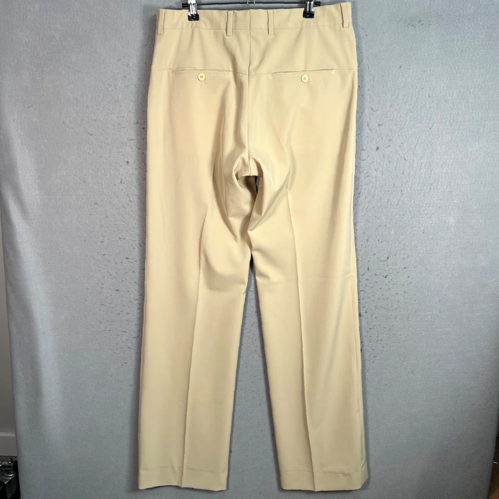 Vintage Sorbino Men’s Size 50 Beige Straight Leg Dress Pants Made in Italy Size US 34 / EU 50 - 2 Thumbnail