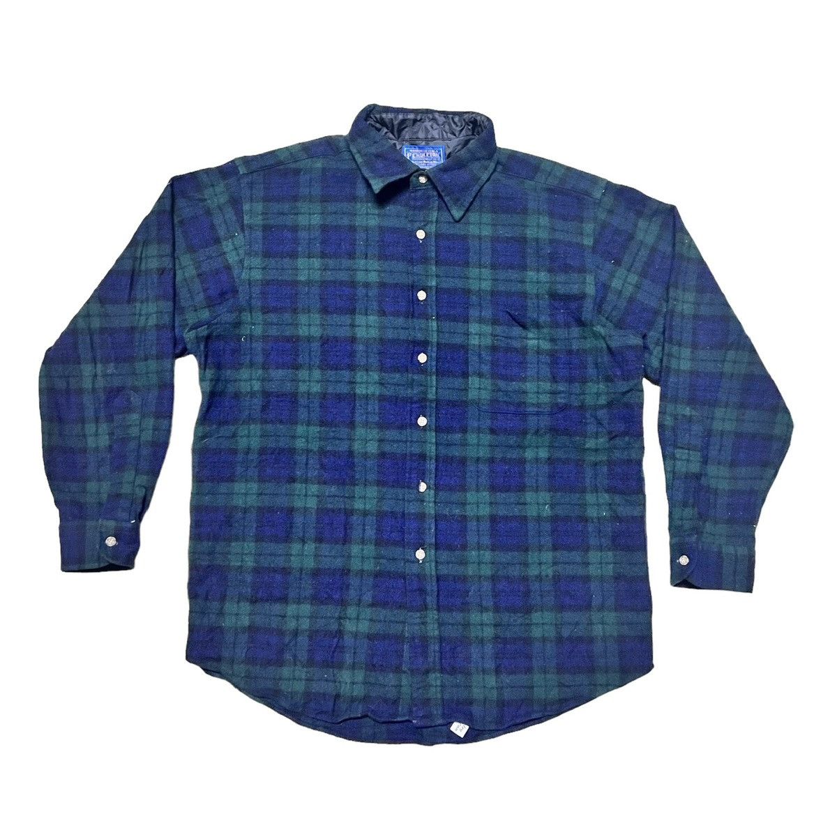 Flannel × Pendleton Pendleton Flannel Green Button Up Shirt Wool Size US L / EU 52-54 / 3 - 1 Thumbnail