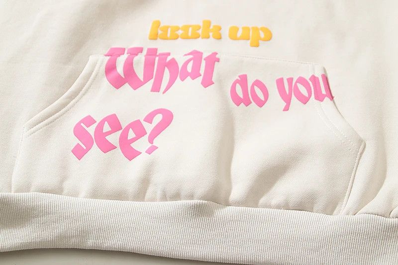 Japanese Brand Graffiti Stars Letter Foam Baggy Fleece Hoodies Size US M / EU 48-50 / 2 - 8 Thumbnail