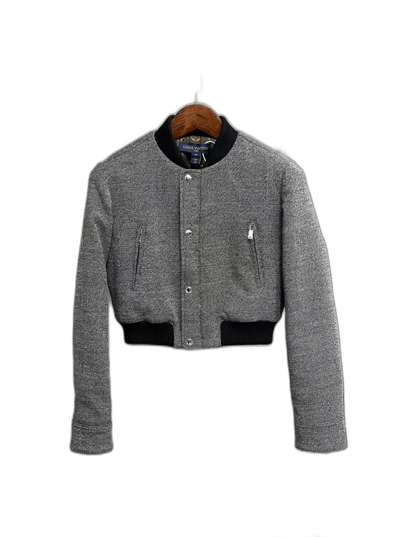 Louis Vuitton Bomber Jacket with Logo Design-yf