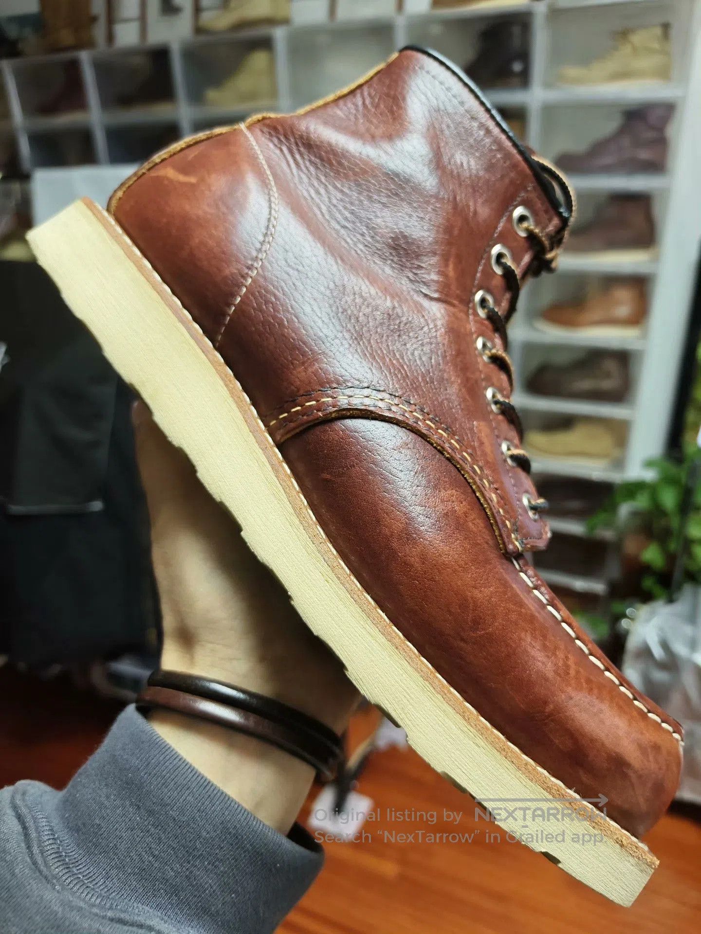 Red Wing Red Wing 8138 Lychee Grain. Size US 9 / EU 42 - 5 Thumbnail