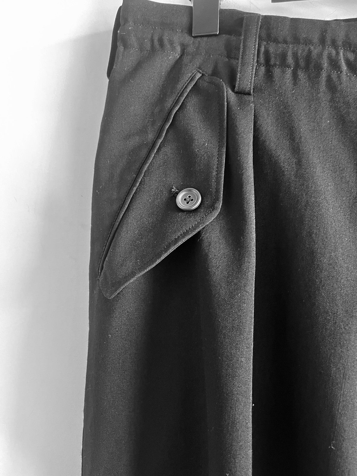 Yohji Yamamoto Yohji Yamamoto Pour Homme - W/GABARDINE FRONT TUCK PANTS Size US 30 / EU 46 - 3 Thumbnail
