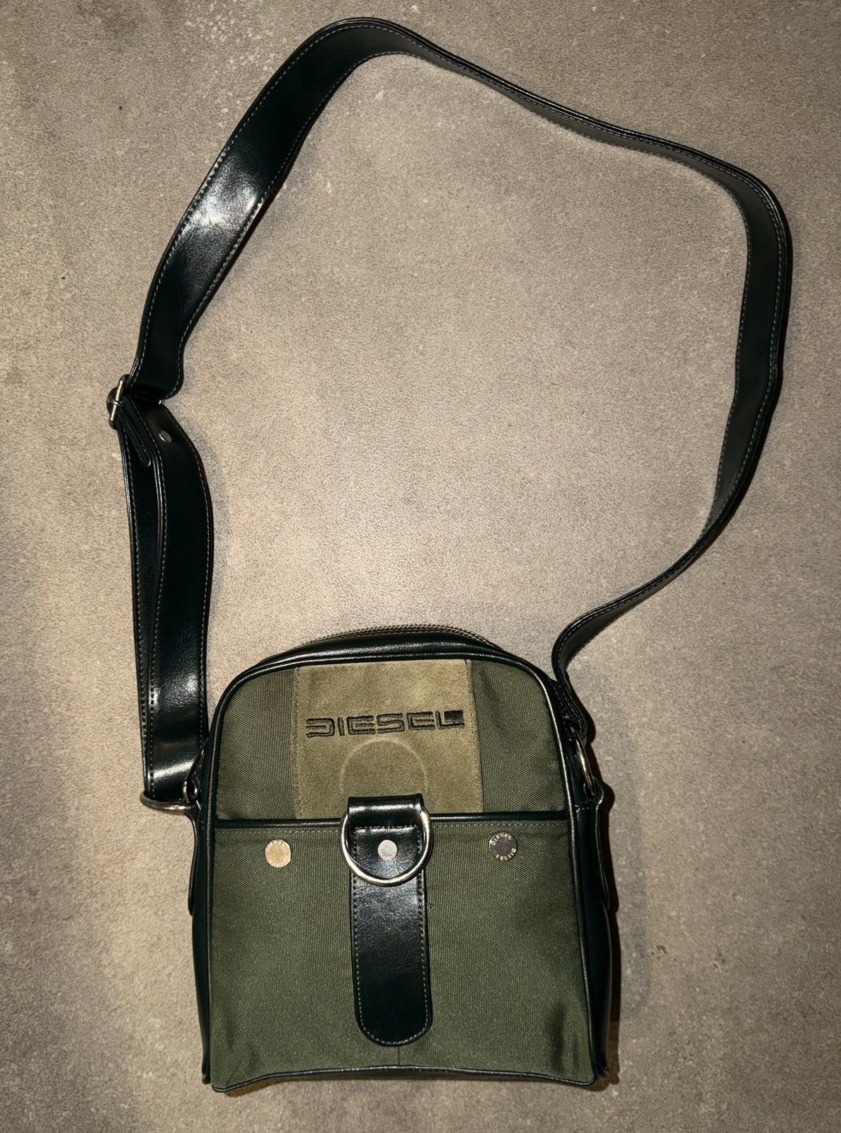 Diesel Diesel Green Crossbody Bag – Vintage Spare Parts Line Size ONE SIZE - 3 Thumbnail