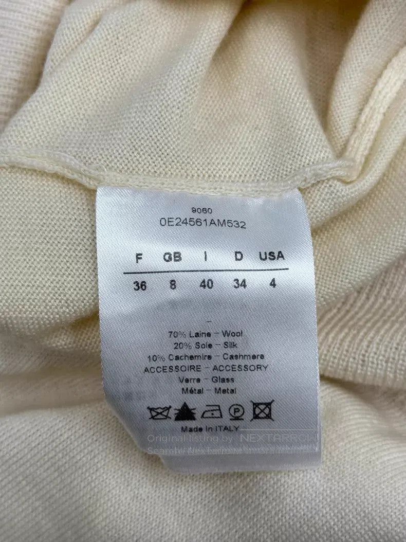 Dior Dior Beige wool one-shoulder medium-length sweater Size XS / US 0-2 / IT 36-38 - 5 Thumbnail