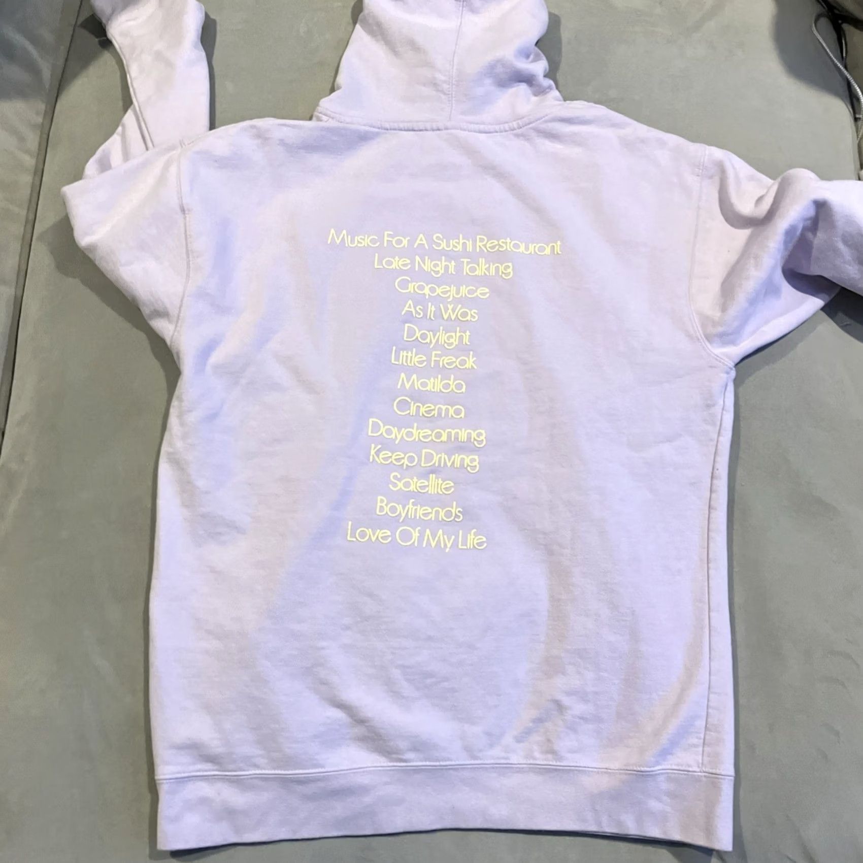 Vintage Harry Styles Music For A Sushi Restaurant Hoodie Sweatshirt Large Size US M / EU 48-50 / 2 - 4 Thumbnail