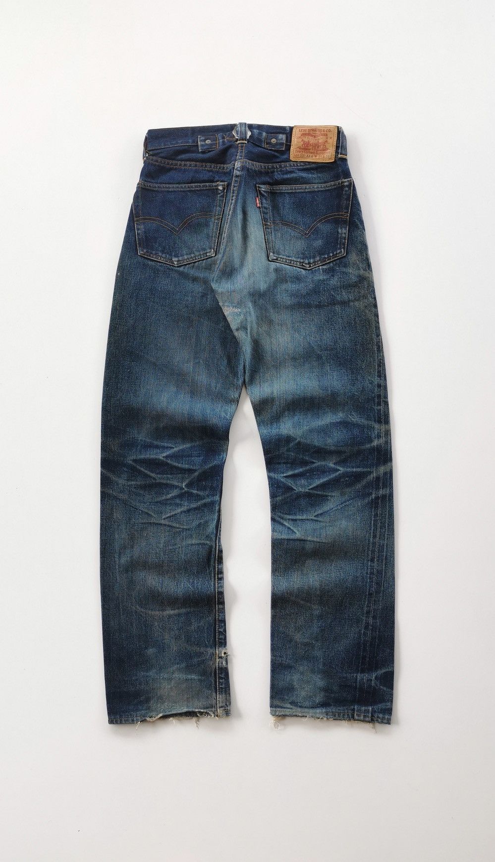 LVC × Levi's × Vintage Levis 501 xxc Big E Buckleback Selvedge Denim Jeans Size US 28 / EU 44 - 6 Thumbnail