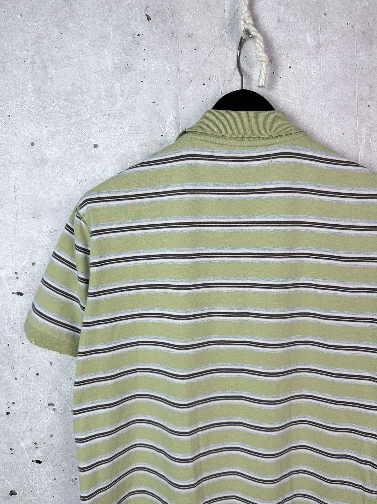 Nigel Cabourn Nigel Cabourn Utility Stripped Distressed Men’s Cotton Polo Size US L / EU 52-54 / 3 - 10 Thumbnail