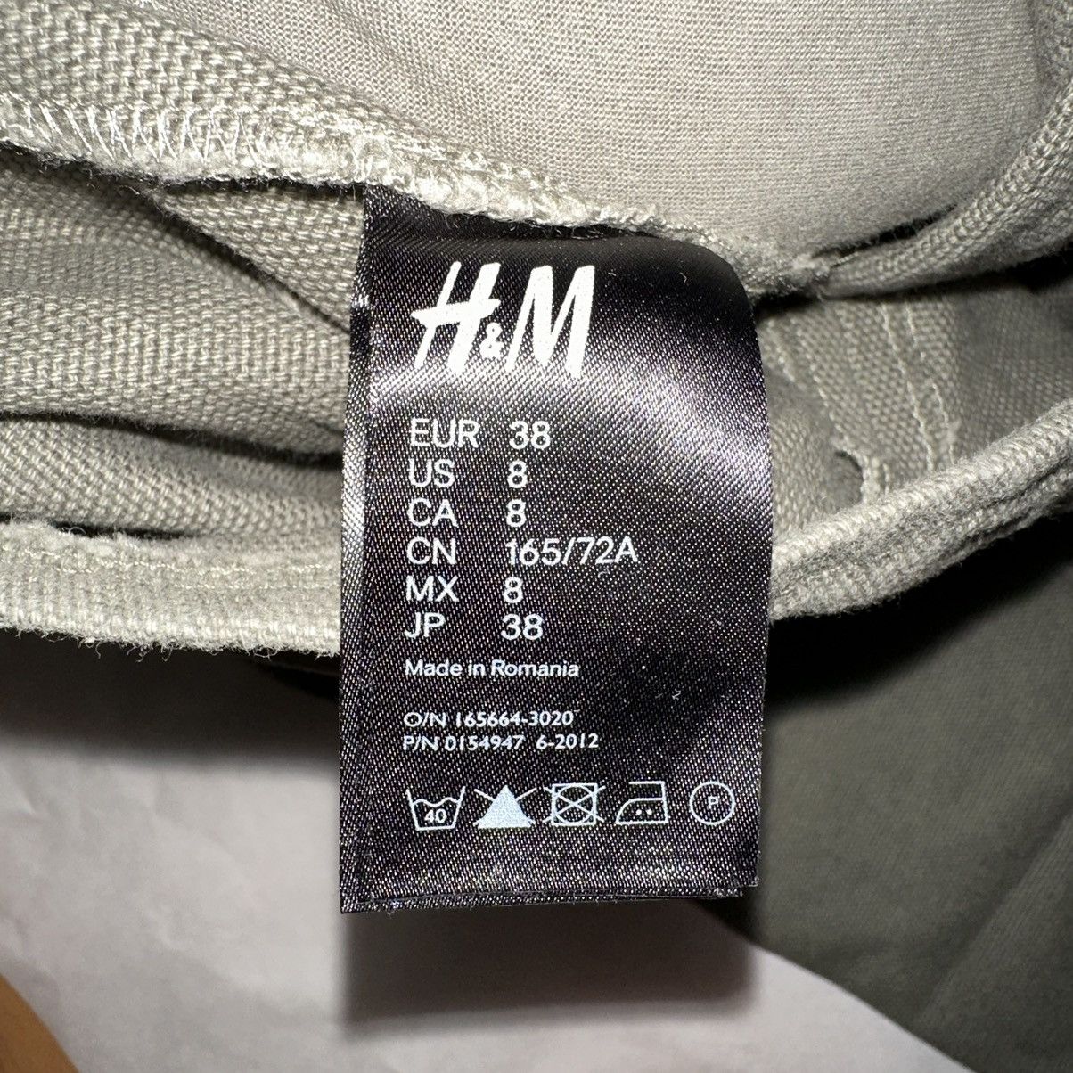Maison Margiela 2012 H&M Collab Centered Seam Canvas Pants Size US 31 - 4 Thumbnail