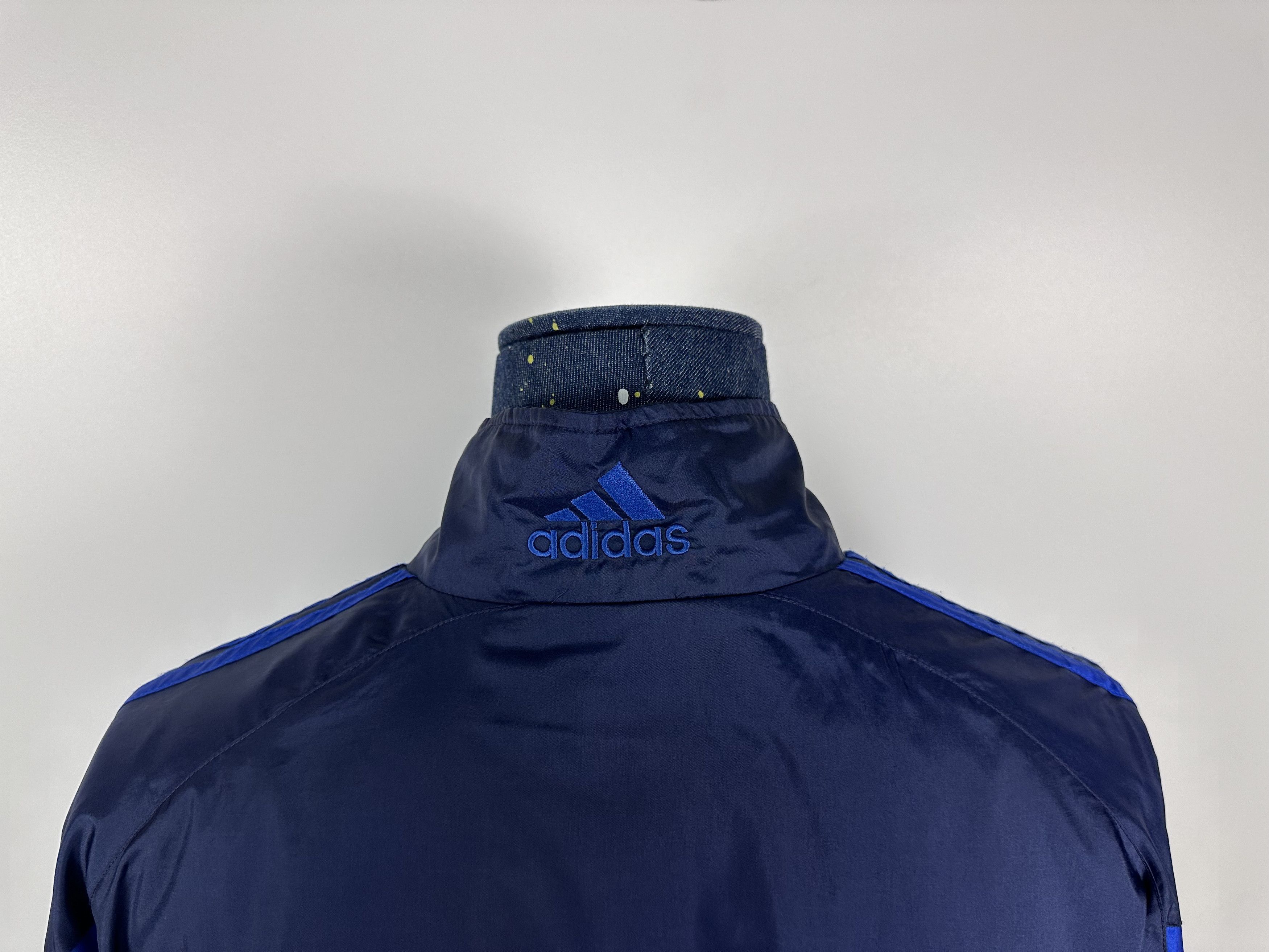 Adidas × Vintage Adidas Vintage 90s Blue Green Nylon Track Top Jacket Size M Size US M / EU 48-50 / 2 - 8 Thumbnail