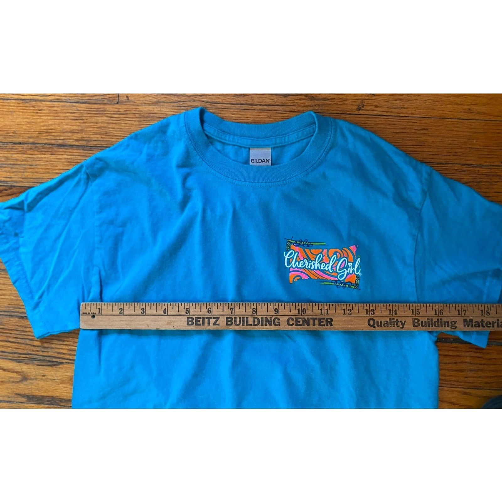 Gildan Cherished Girl Gildan T Shirt Cross Women’s Small Blue Size S / US 4 / IT 40 - 6 Thumbnail