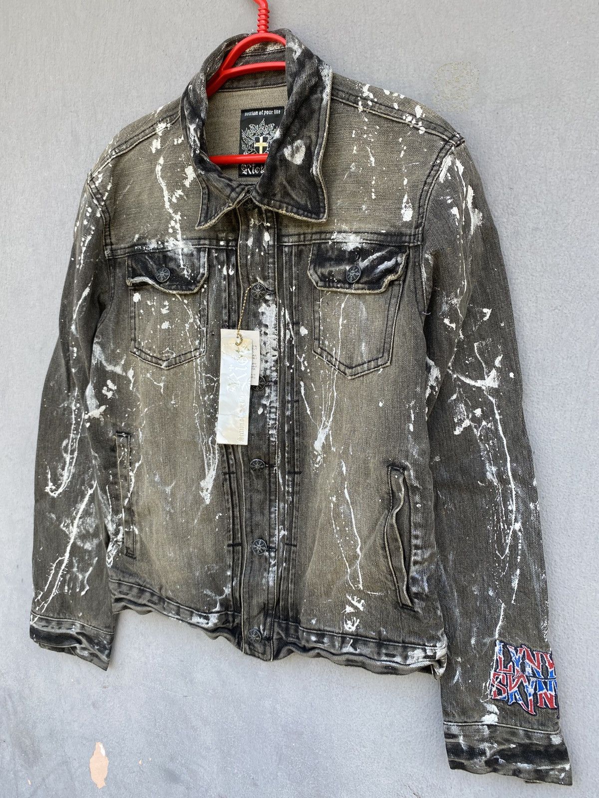 Band Tees × Japanese Brand NOS MIDAS RIOT X LYNRD SKYNRD PAINTED DENIM JACKET Size US M / EU 48-50 / 2 - 2 Thumbnail