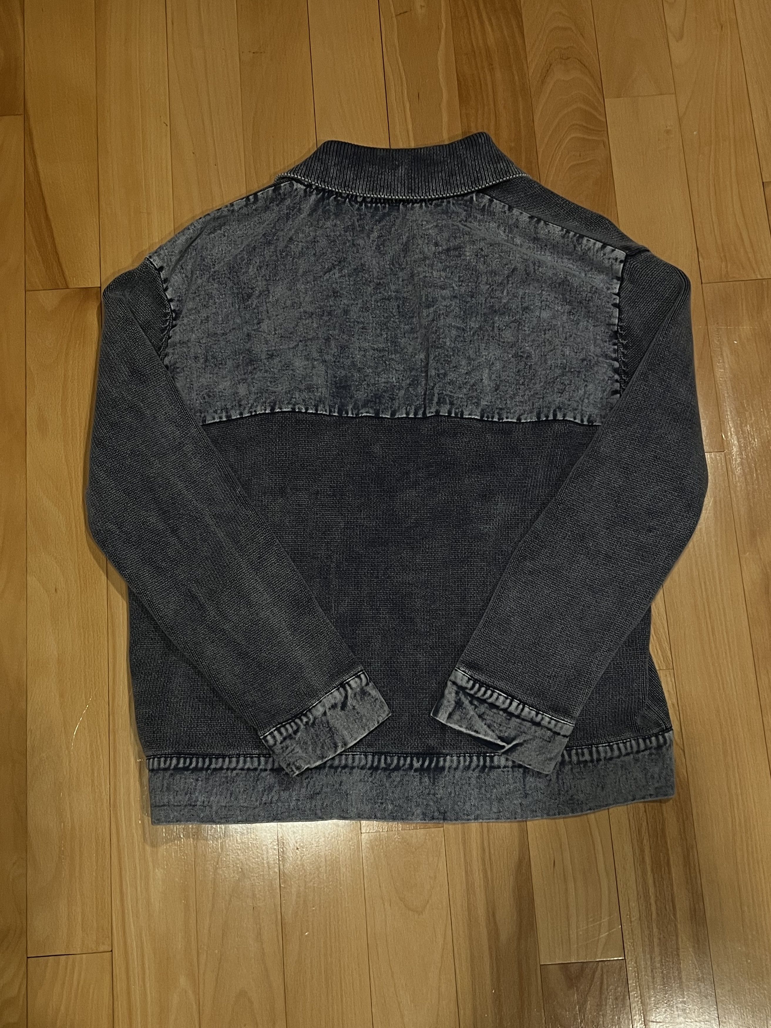 Zara Zara Men's Dark Blue Vintage Wash Jacket Size US M / EU 48-50 / 2 - 4 Thumbnail
