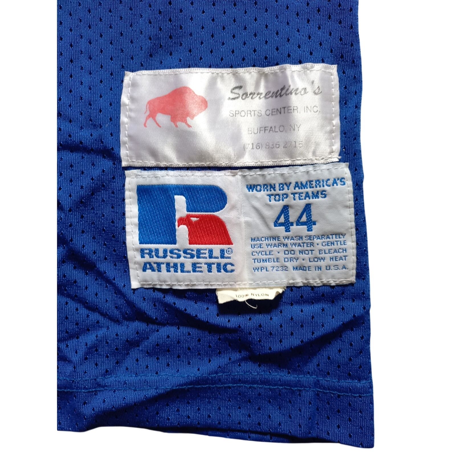 NFL × Russell Athletic KIDD #4 80s Buffalo Bills Authentic Pro jersey 44 NFL vtg Size US L / EU 52-54 / 3 - 4 Thumbnail