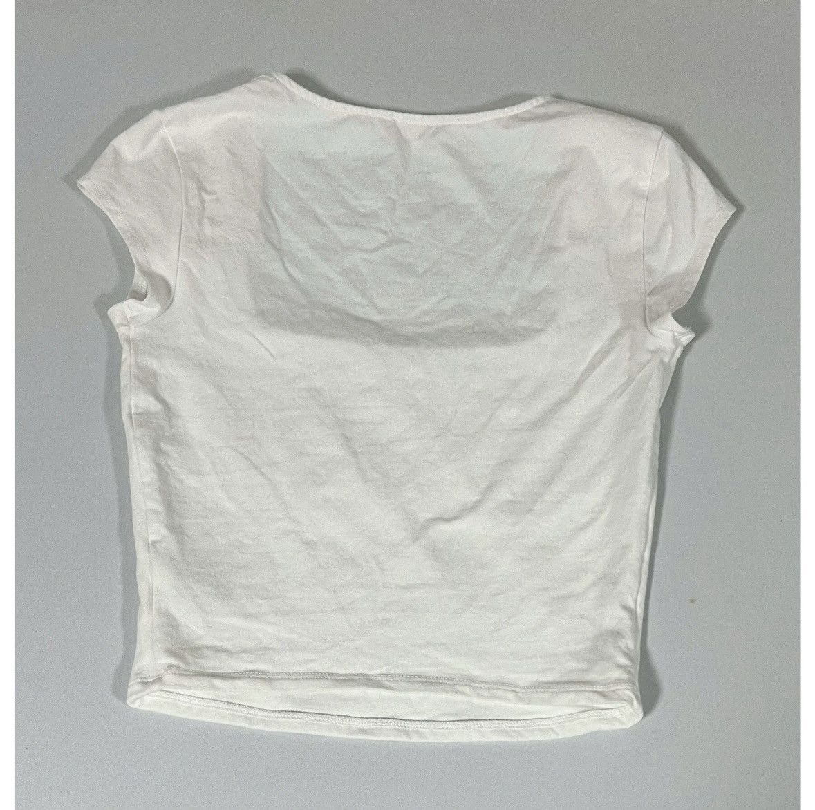 Garage Garage White Solid Square-Neck Shirt Top Blouse Tee Size S 🤍 Size S / US 4 / IT 40 - 5 Thumbnail