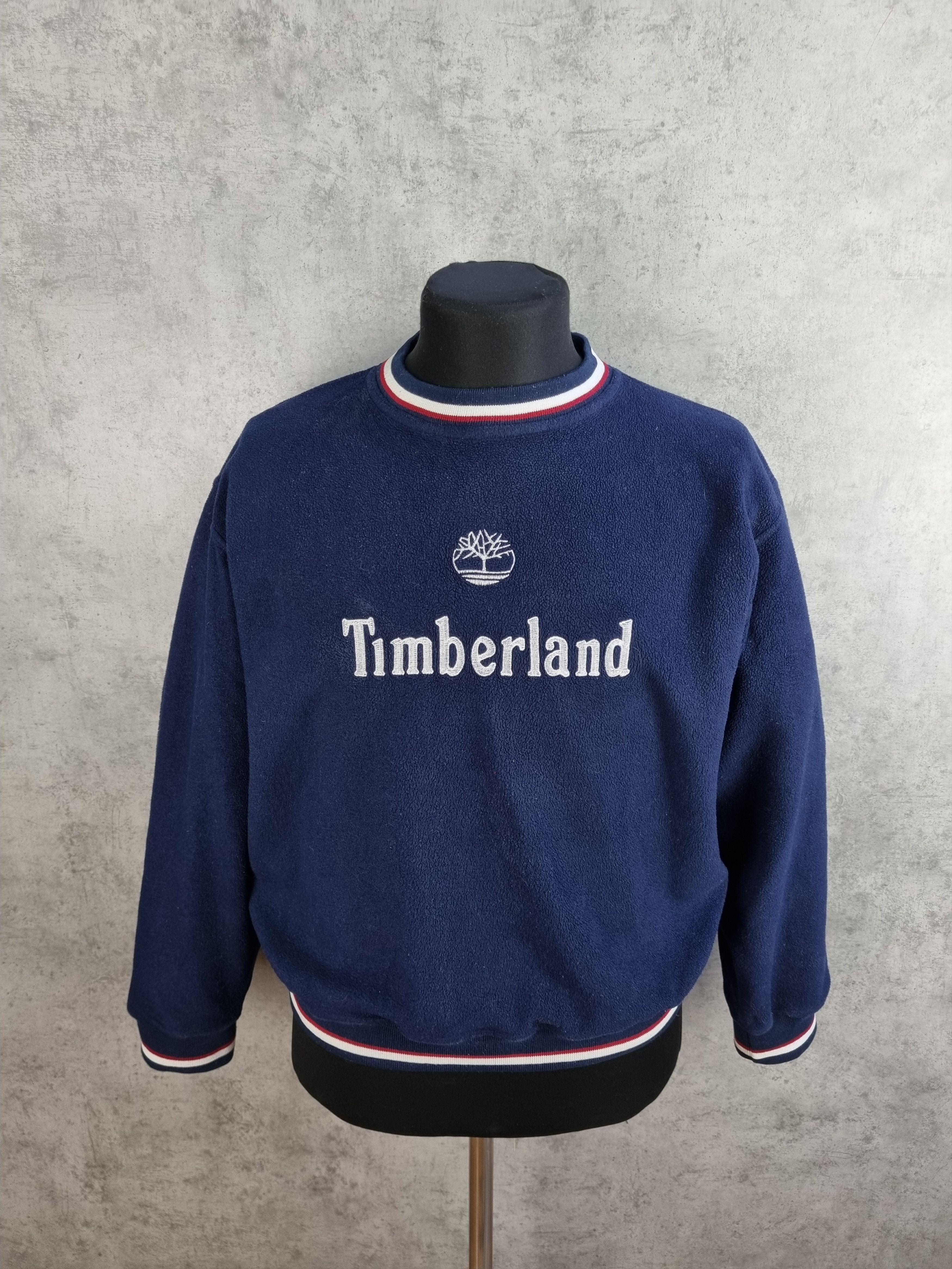 Timberland × Vintage Rare Fleece Vintage Timberland Logo Sweatshirt Size US M / EU 48-50 / 2 - 1 Thumbnail