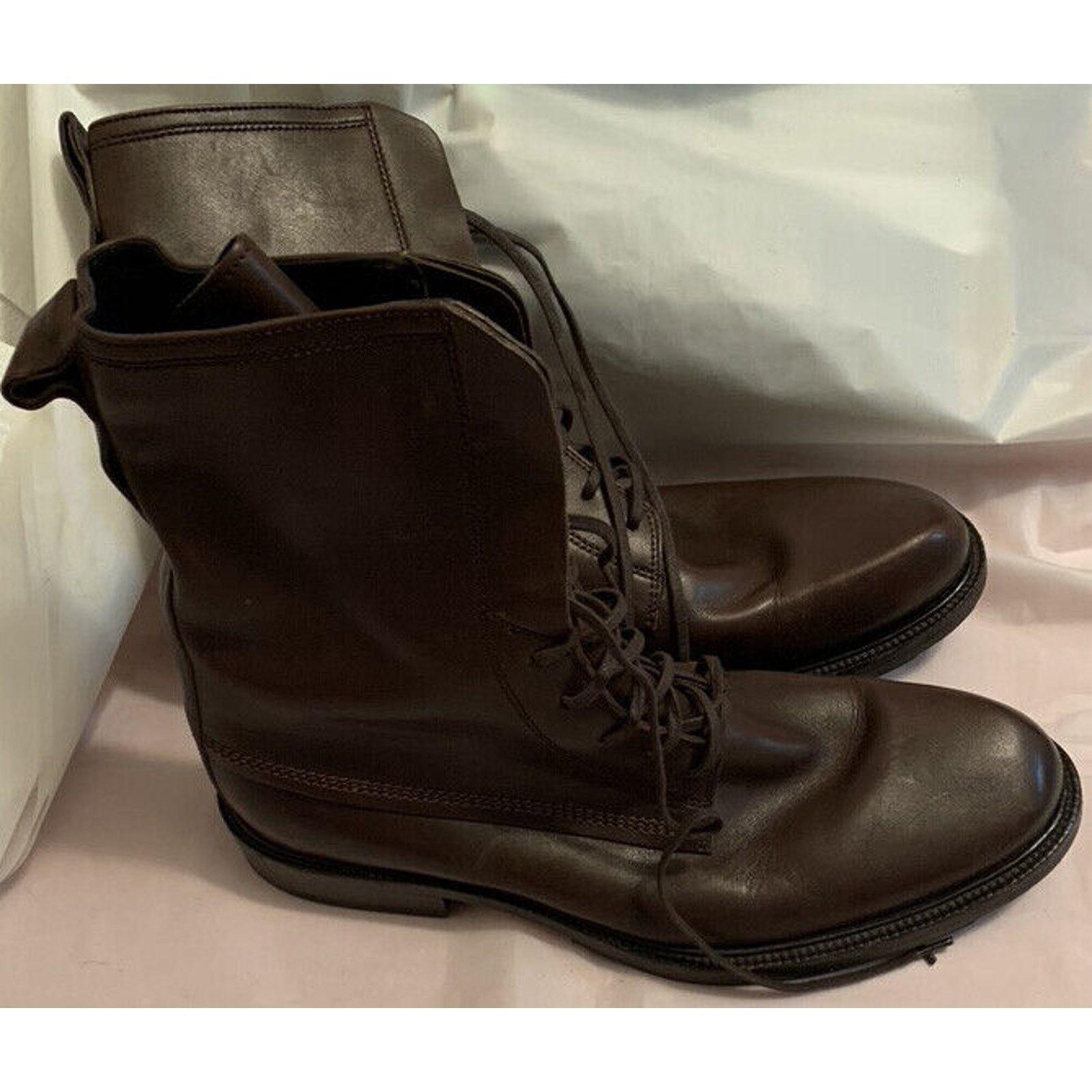 Hugo Boss Hugo Boss 42 50137749 14 Brown Leather Boot - Size 42, Size US 9 / EU 42 - 3 Thumbnail