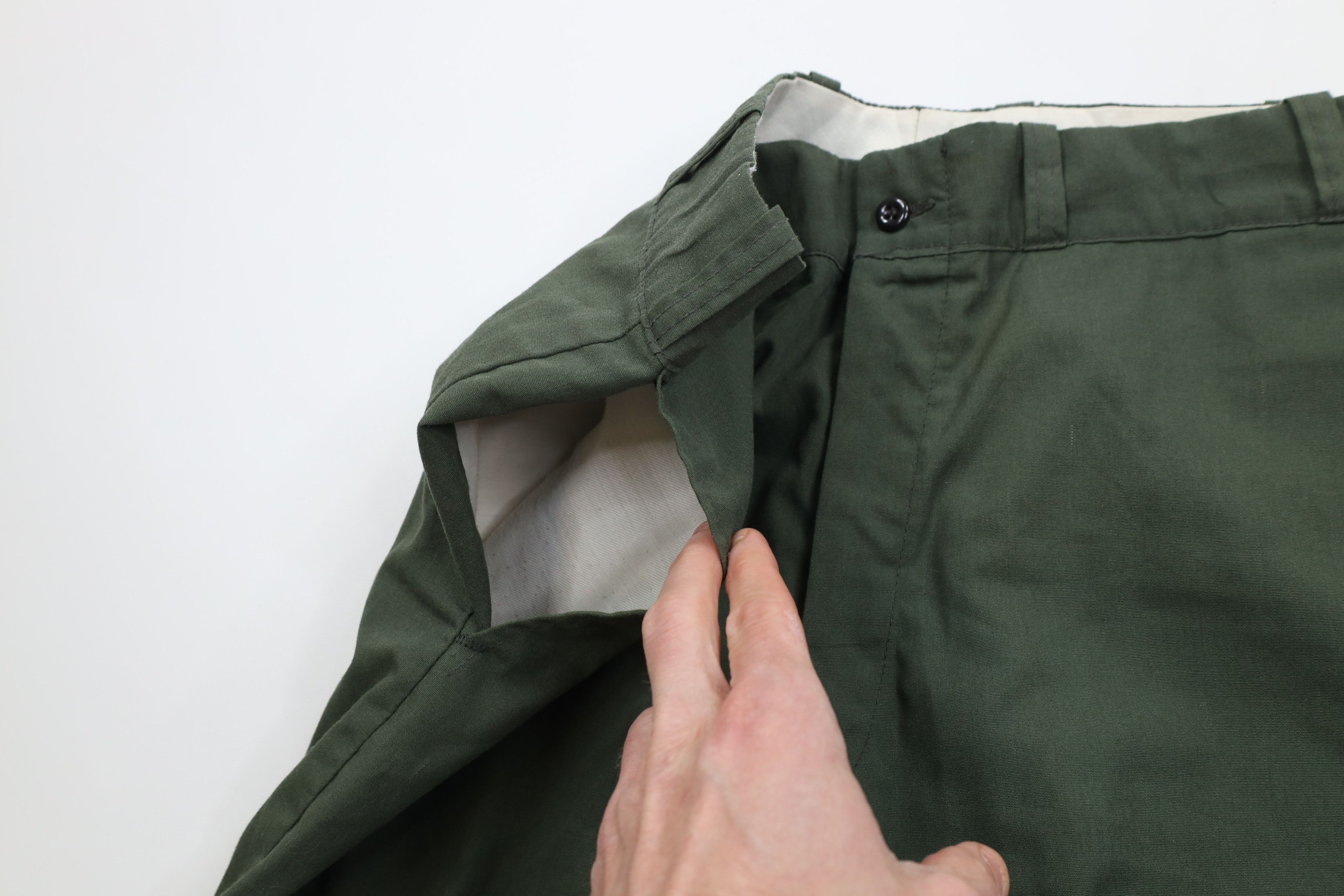 Vintage Vintage 60s Streetwear Wide Leg Chino Pants Green USA Size US 34 / EU 50 - 9 Thumbnail