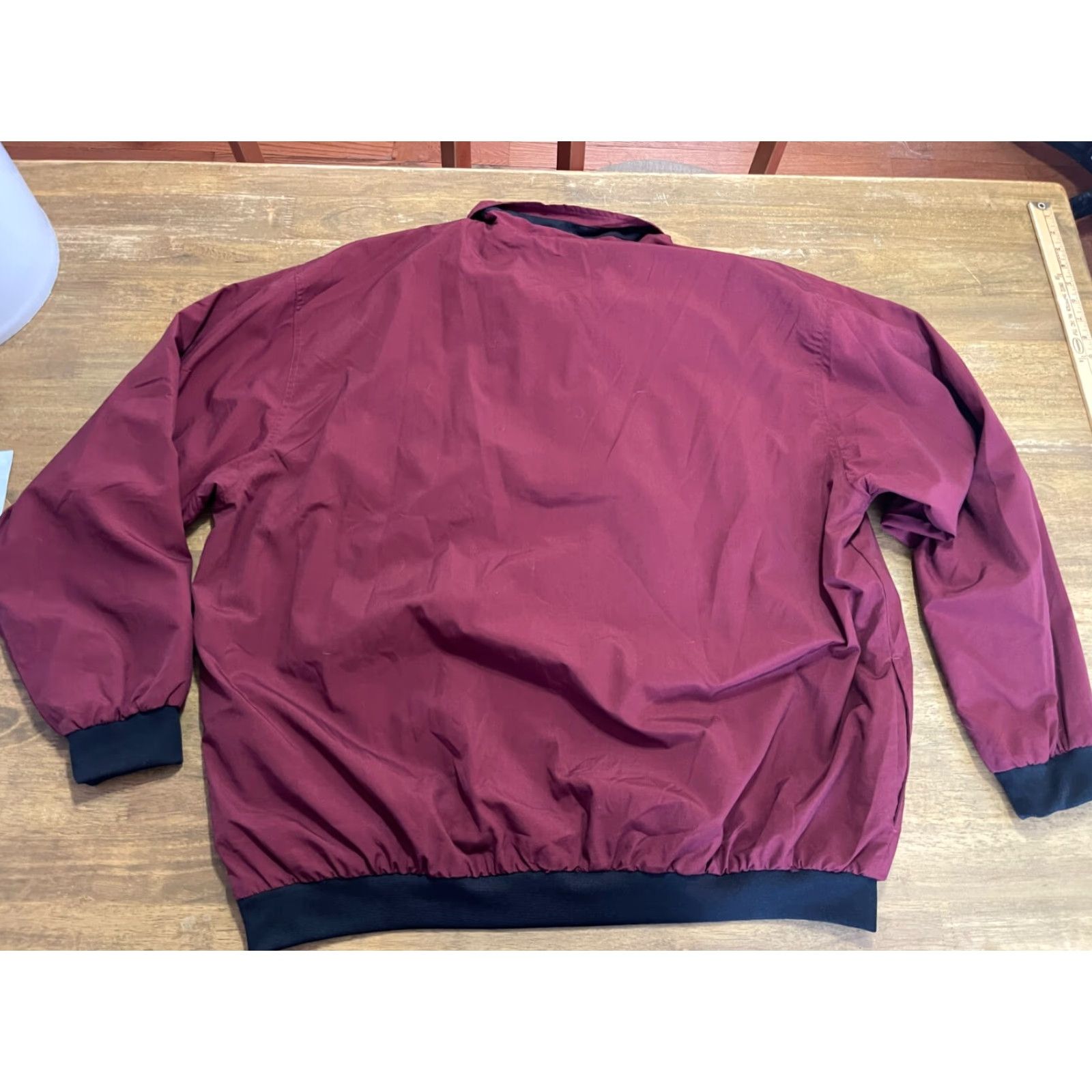 Vintage Daniel Gray Jacket Mens 2XL Windbreaker 1/4 Zip Up Pullover Golf Maroon Gray Size US XXL / EU 58 / 5 - 2 Thumbnail
