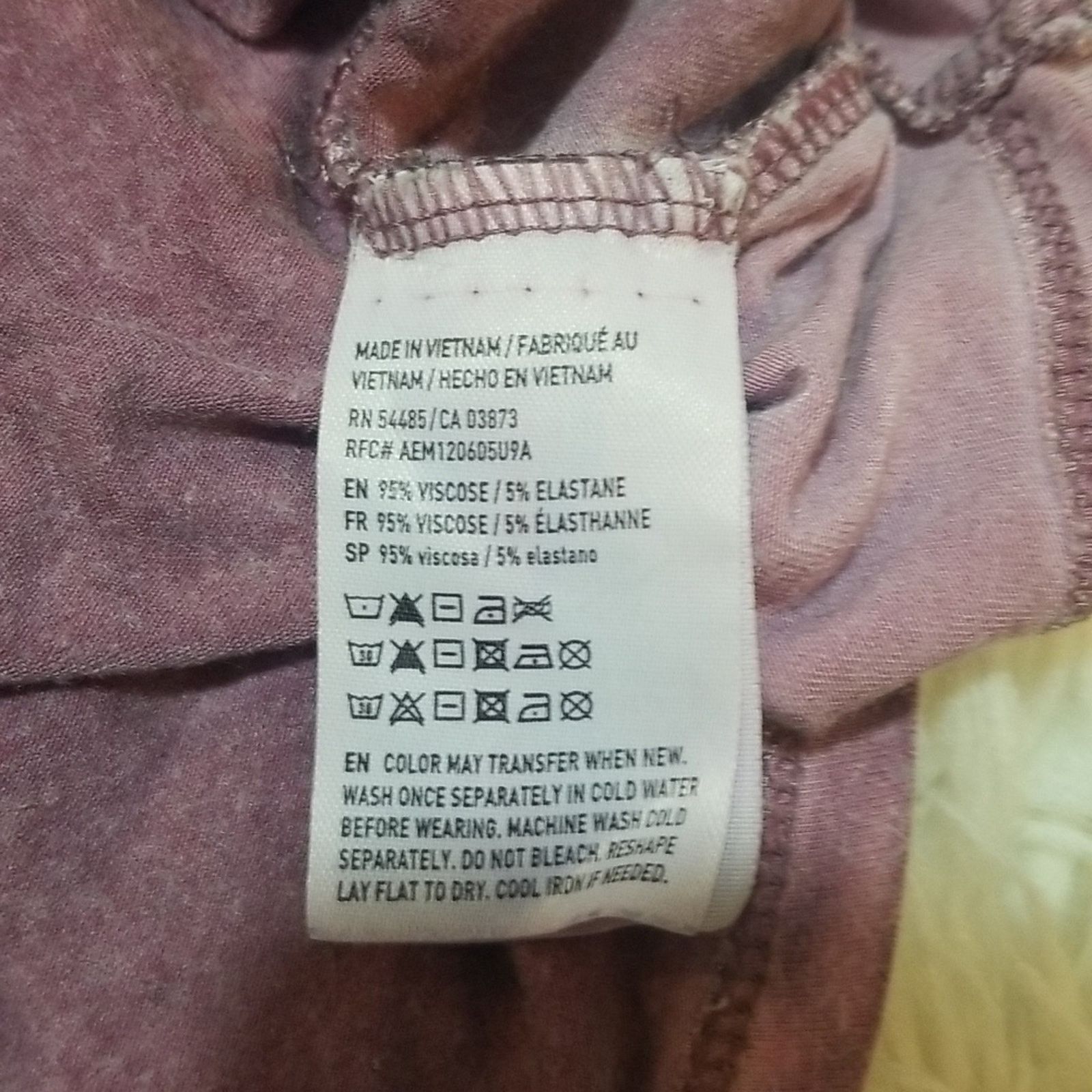 American Eagle Outfitters American Eagle Soft and Sexy Purple Cross Front Tee Size S / US 4 / IT 40 - 6 Thumbnail
