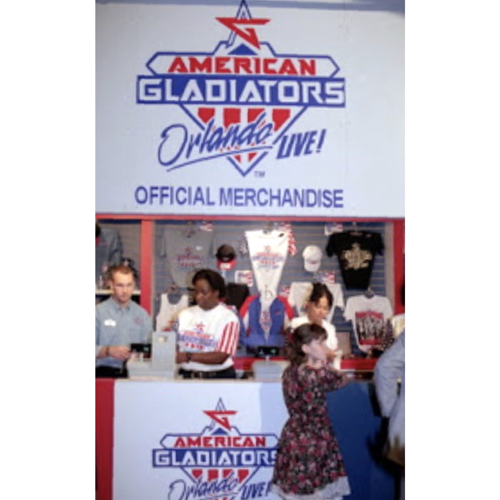 Vintage VINTAGE American Gladiators Snapback Hat Mens 90s White Adjustable Orlando Live TV Promo 1990s Rare Vintage Hat Men Size ONE SIZE - 5 Thumbnail