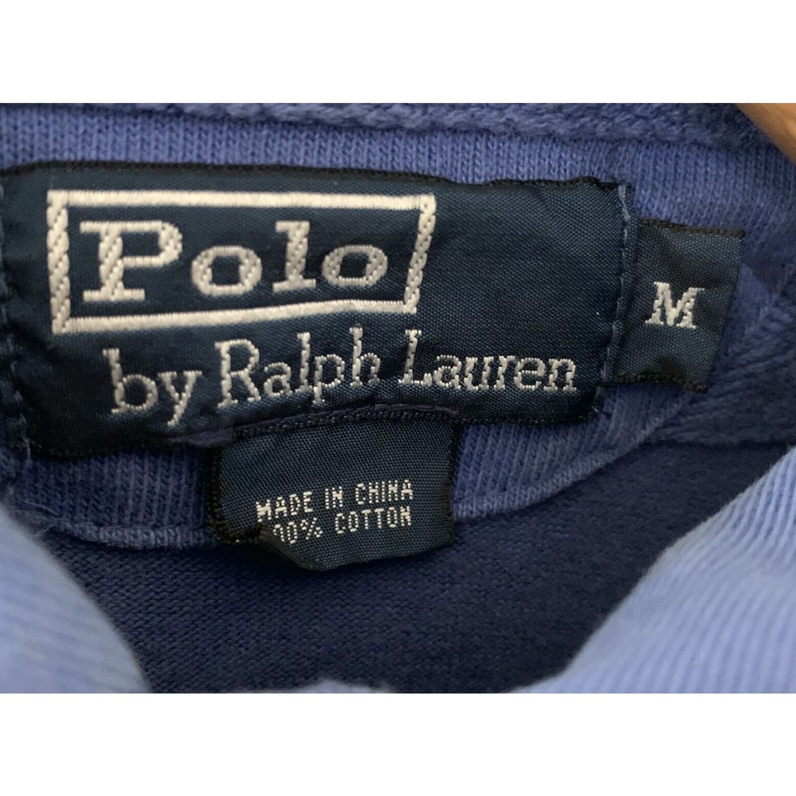 Polo Ralph Lauren VINTAGE Polo Ralph Lauren Rugby Shirt Medium Blue 90s Long Sleeve Pocket Mens Size US M / EU 48-50 / 2 - 3 Thumbnail