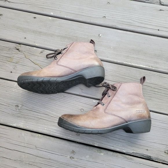 Other Bogs Kristina Lace Up Brown Leather Waterproof Distressed Hi Size US 9.5 / IT 39.5 - 2 Thumbnail