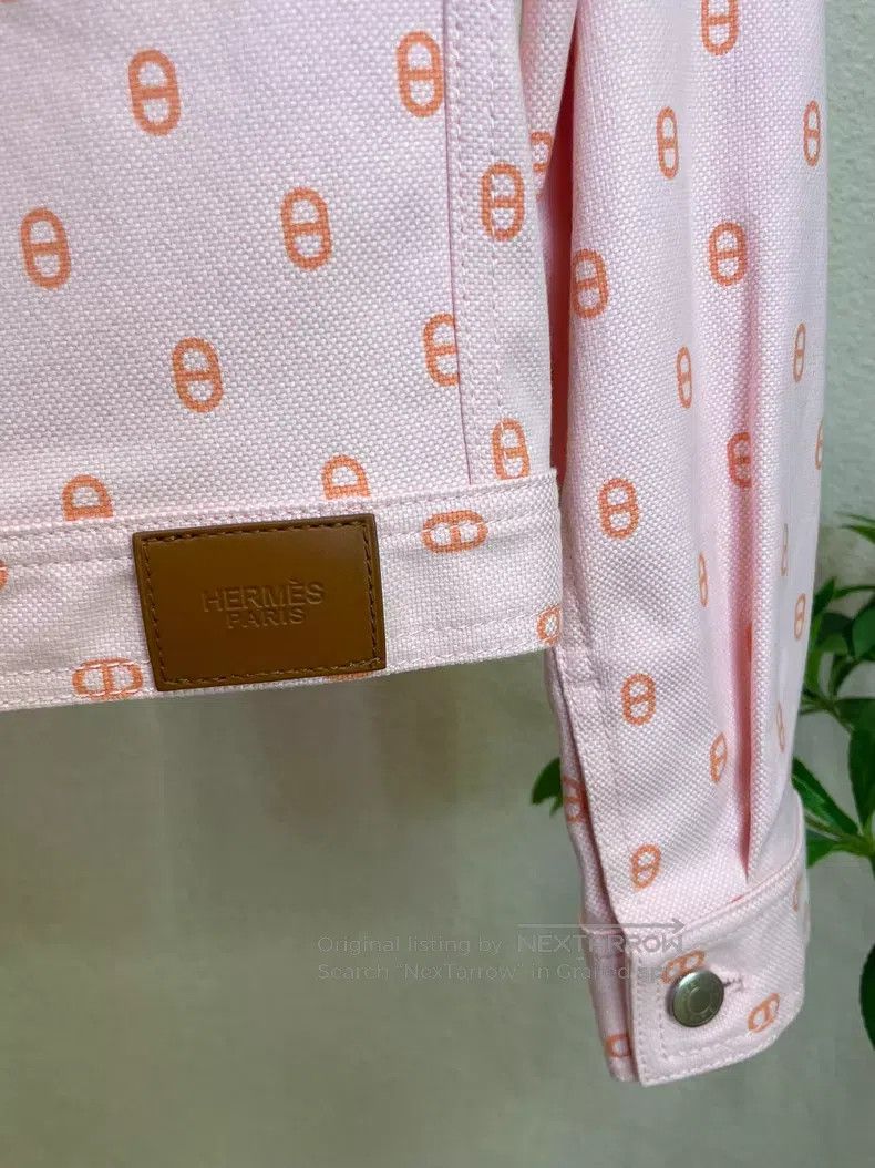 Hermes Hermes 23ss Pig Nose Printed Denim Jacket Size XXS / US 00 / IT 34 - 5 Thumbnail