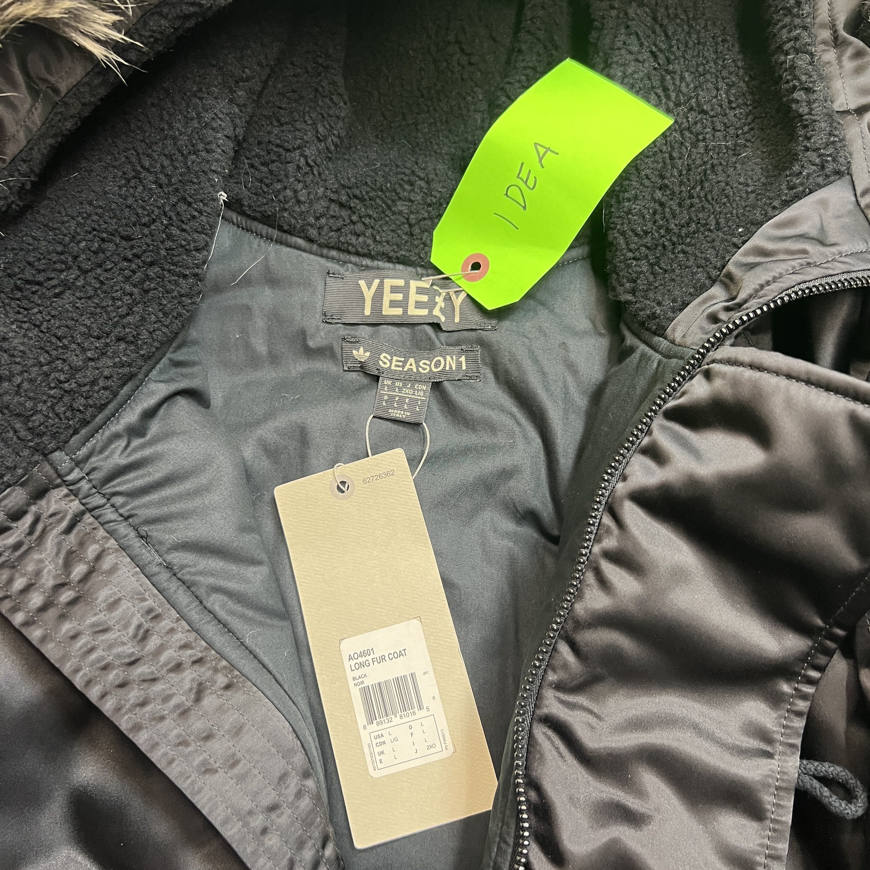 Kanye West × Yeezy Yeezy Season 1 Fur Hooded Coat NWT Size US L / EU 52-54 / 3 - 3 Thumbnail