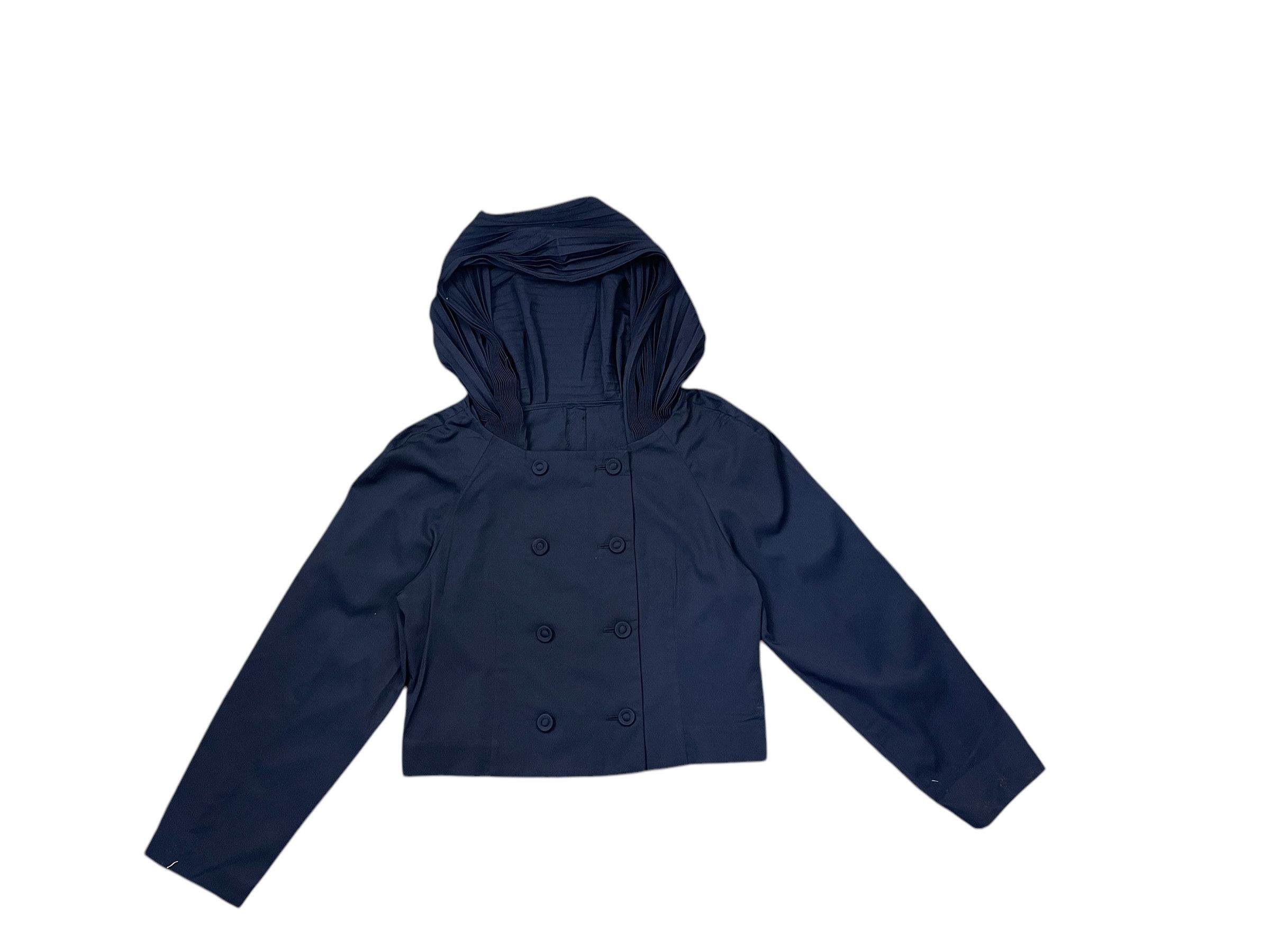 Issey Miyake Vintage Issey Miyake Cropped Hoodies Pleated Jacket Size XS / US 0-2 / IT 36-38 - 1 Thumbnail