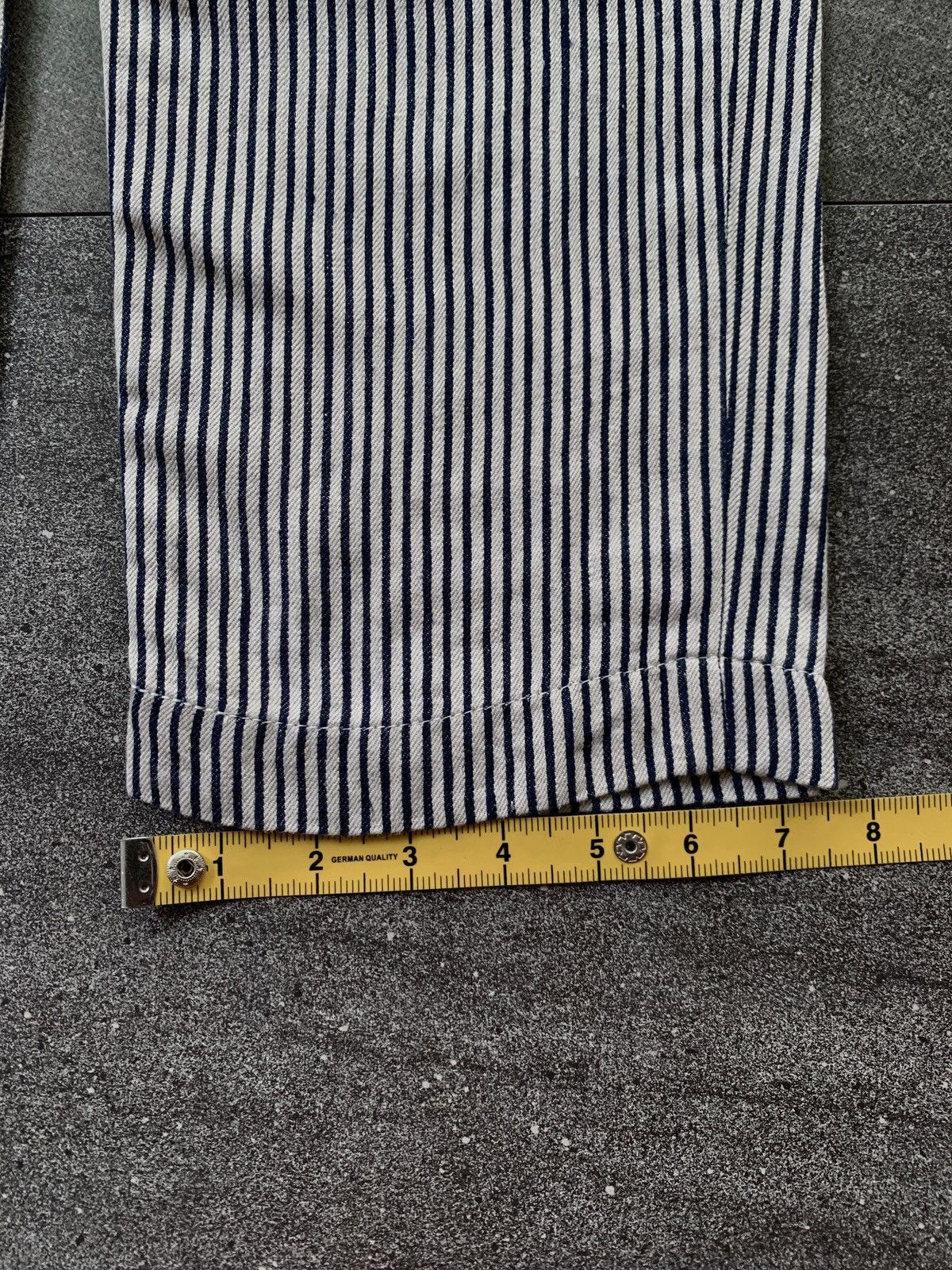Comme des Garcons Homme Deux FREE TAX! CDGH Deux Linen Striped Trousers Size US 31 - 10 Thumbnail