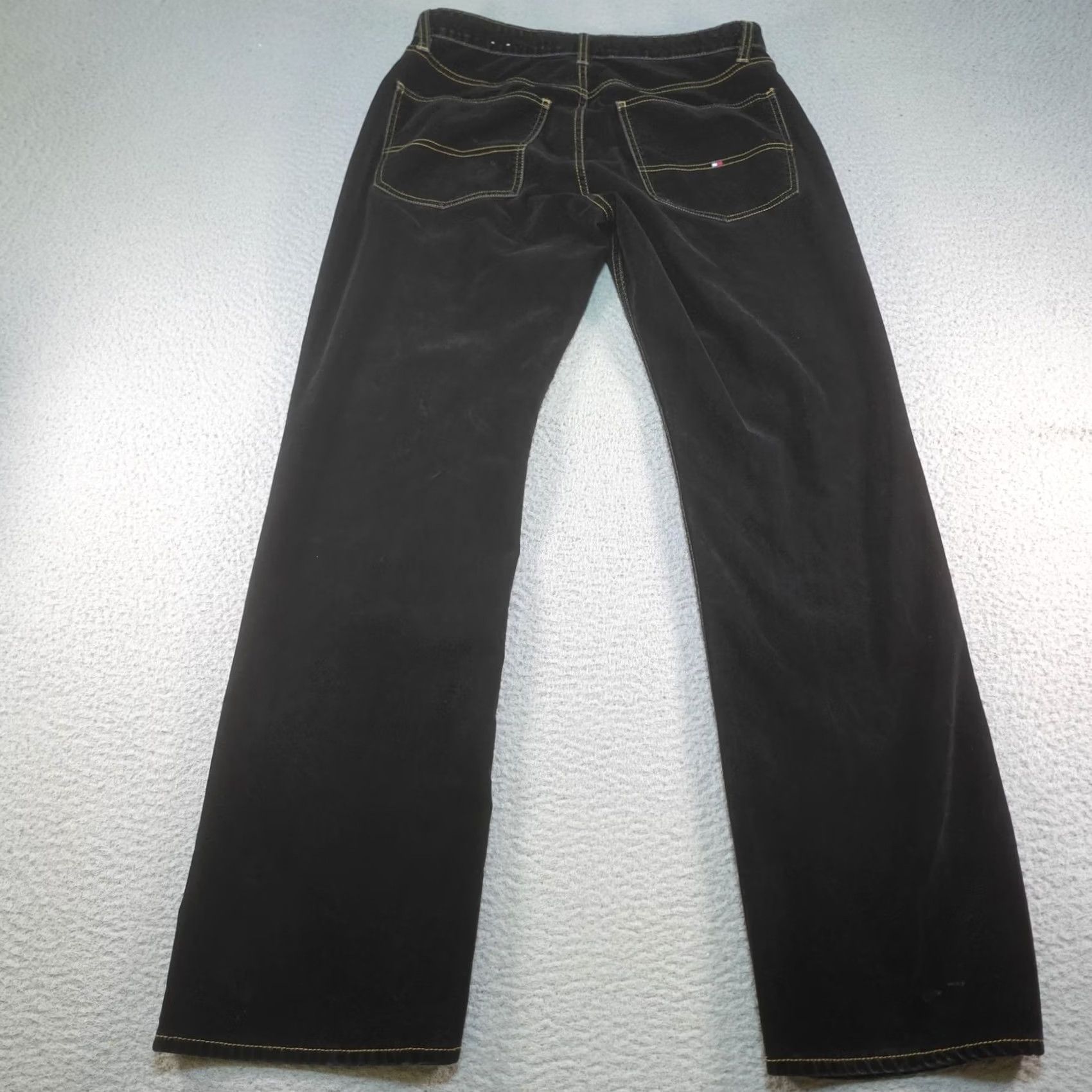 Denime VINTAGE Tommy Jeans Jeans Mens 32x32 Black Straight Leg Denim Y2K 2002 Soft Size US 32 / EU 48 - 6 Thumbnail