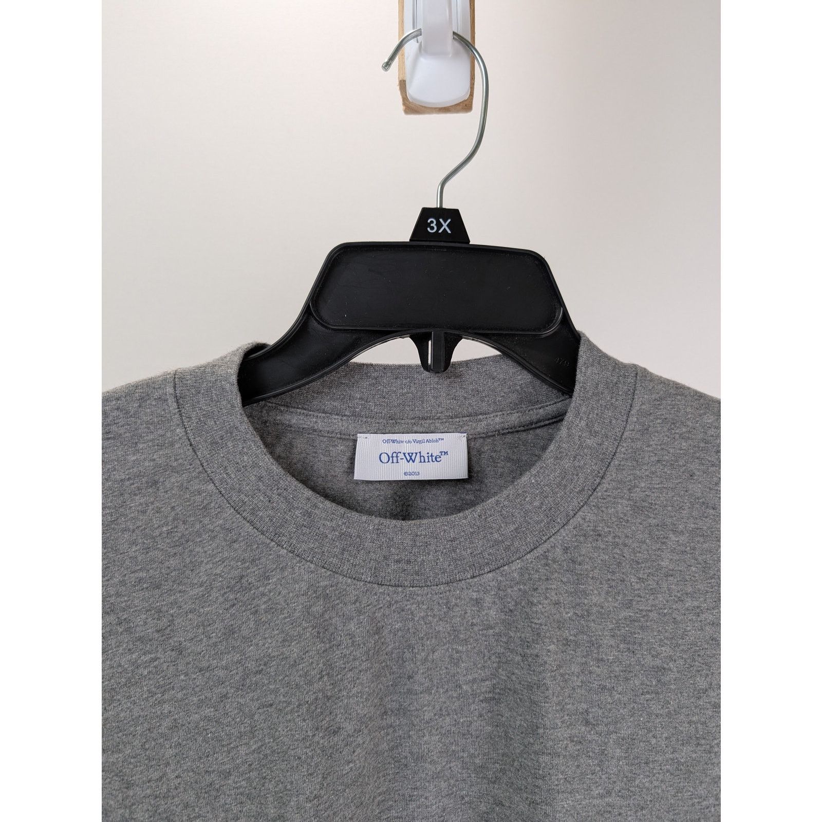Off-White o1rshd1 23 Varsity Skate Long Sleeve Tee T-Shirt in Grey Size US XXL / EU 58 / 5 - 8 Thumbnail