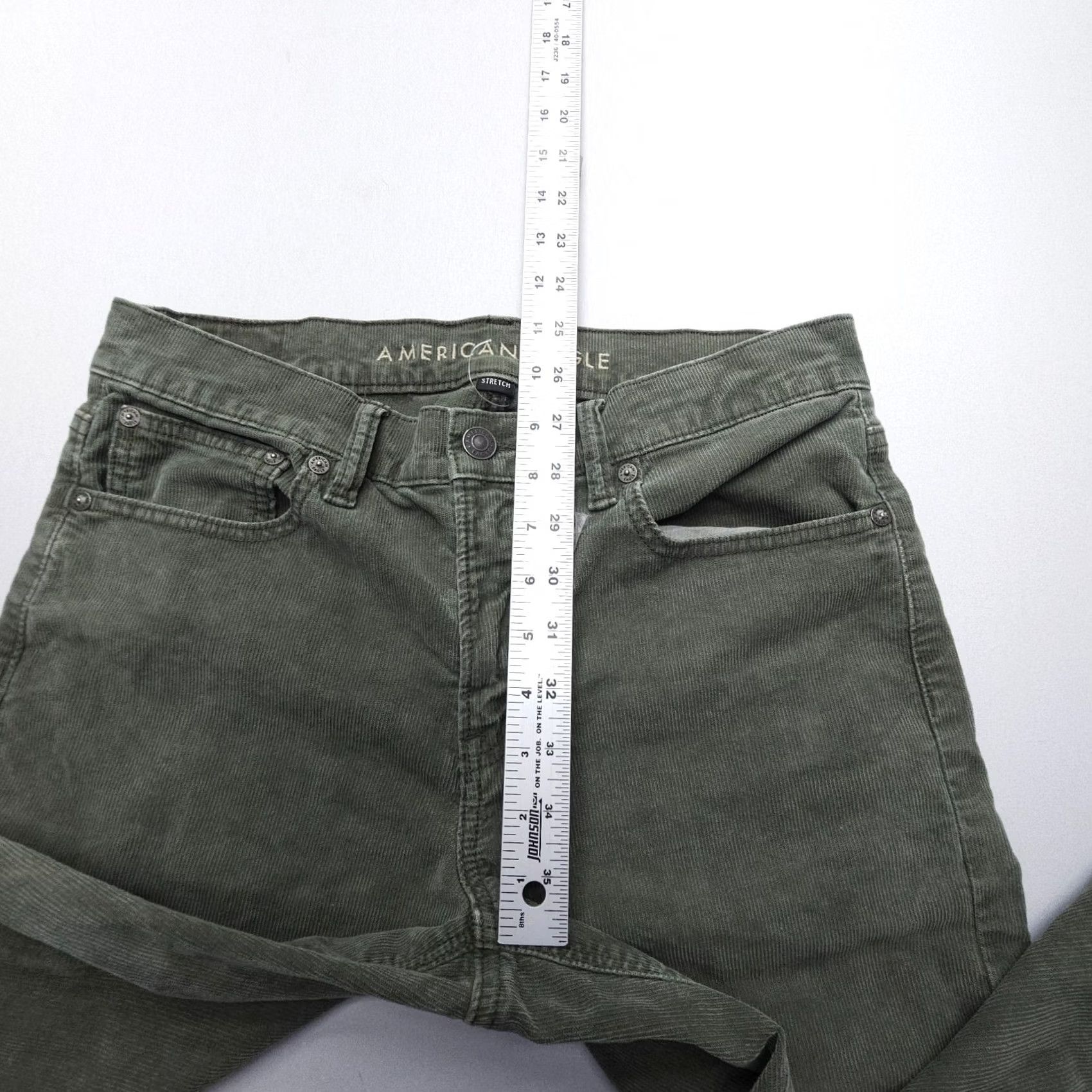 American Eagle Outfitters American Eagle Corduroy Jeans Womens Size 6 Green Cotton Stretch 90s Size 28" / US 6 / IT 42 - 6 Thumbnail
