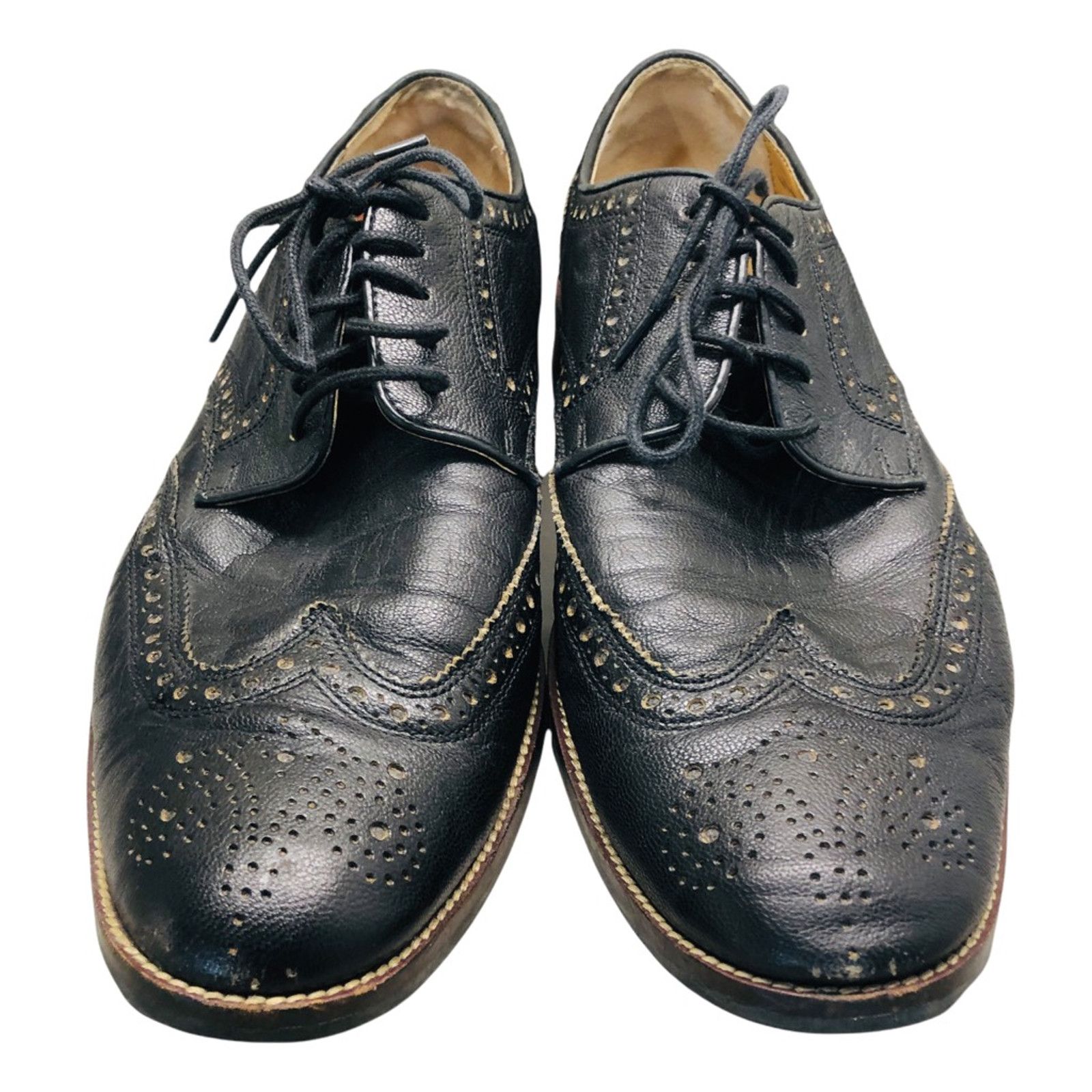 Cole Haan Cole Haan Shoes Lenox Hill Grand Brogue Wingtips Black 10.5 Size US 10.5 / EU 43-44 - 2 Thumbnail