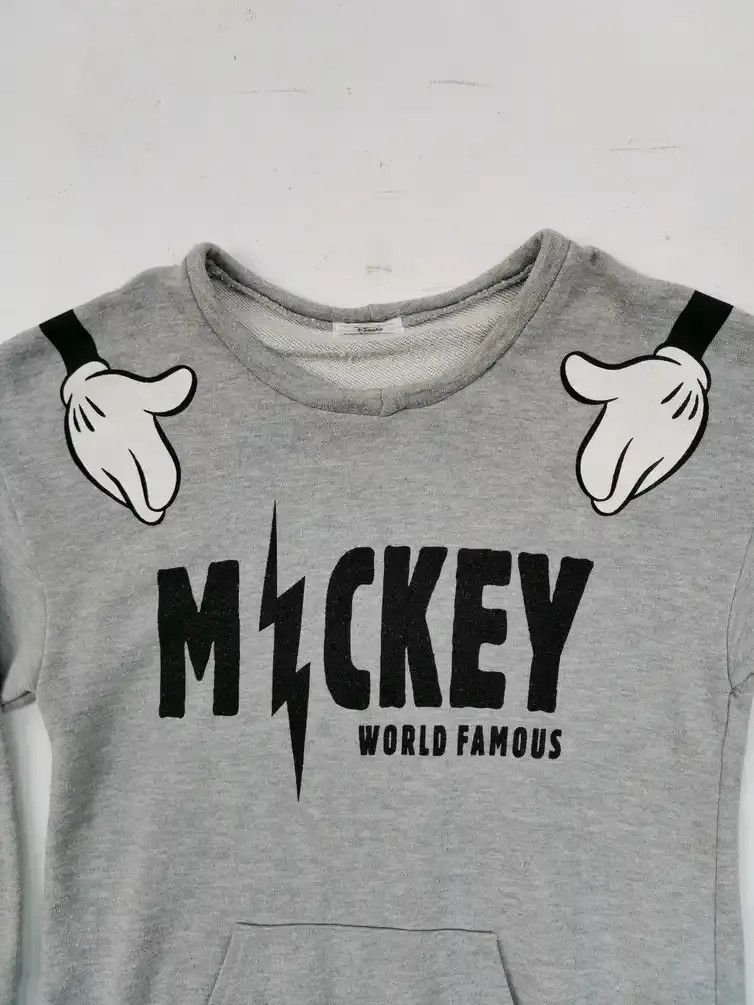 Disney × Mickey Mouse Disney Mickey Mouse World Famous Big Logo Sweatshirt Size US L / EU 52-54 / 3 - 5 Thumbnail