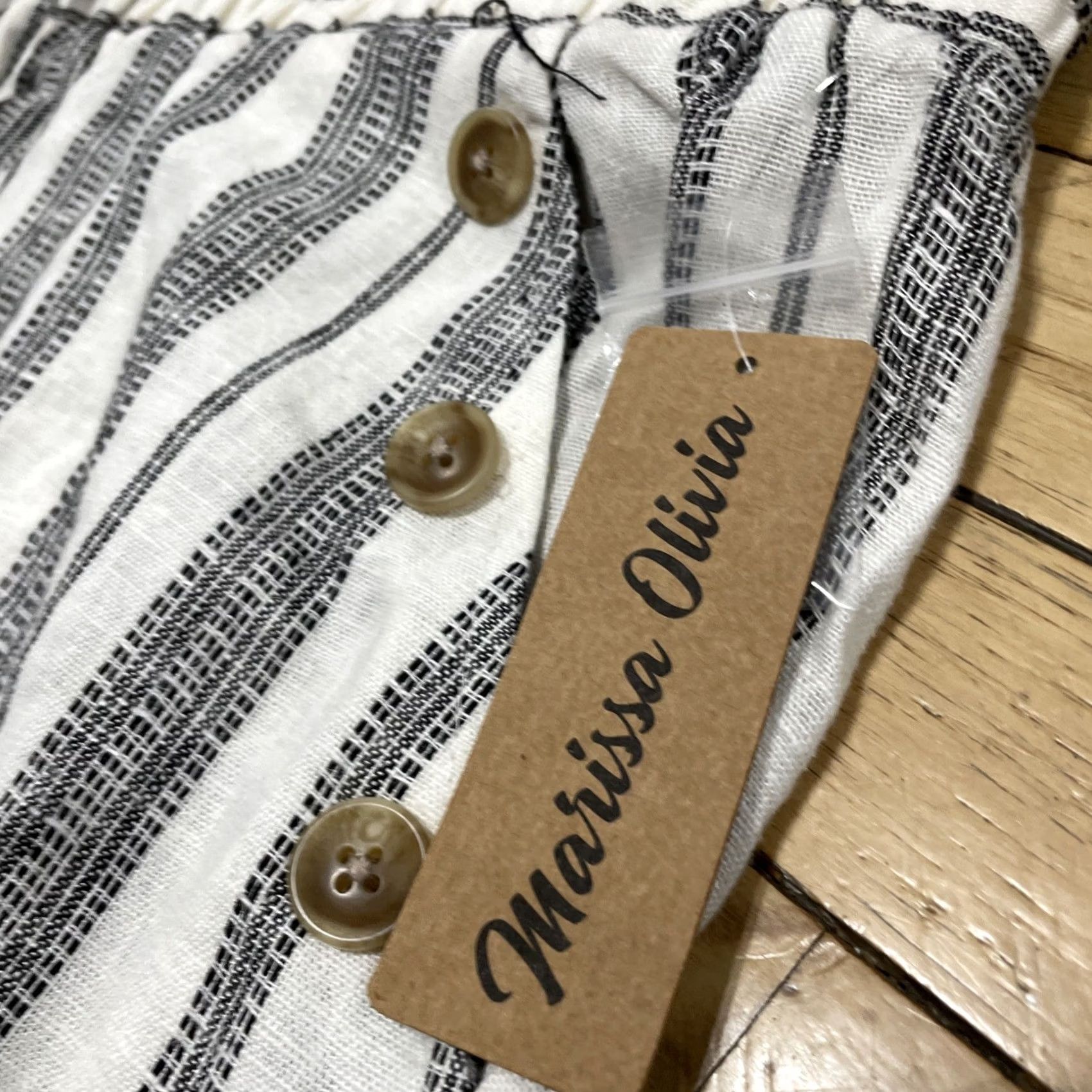 Vintage VINTAGE Marissa Olivia NEW Linen Pants Wide Leg XL 38x30 Cream Brown NWT Old Money Ladies Womens Pants Size 40" / US 18 - 7 Thumbnail