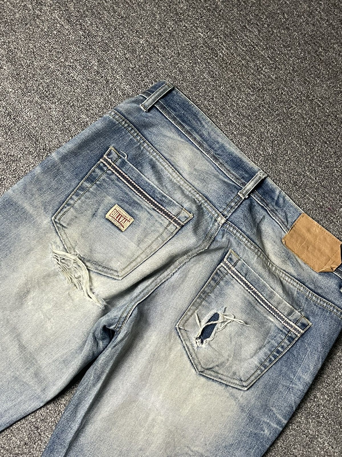 Japanese Brand × Vintage Vintage BILLVAN x Quality Garment Ripped Jeans (91) Size US 32 / EU 48 - 13 Thumbnail