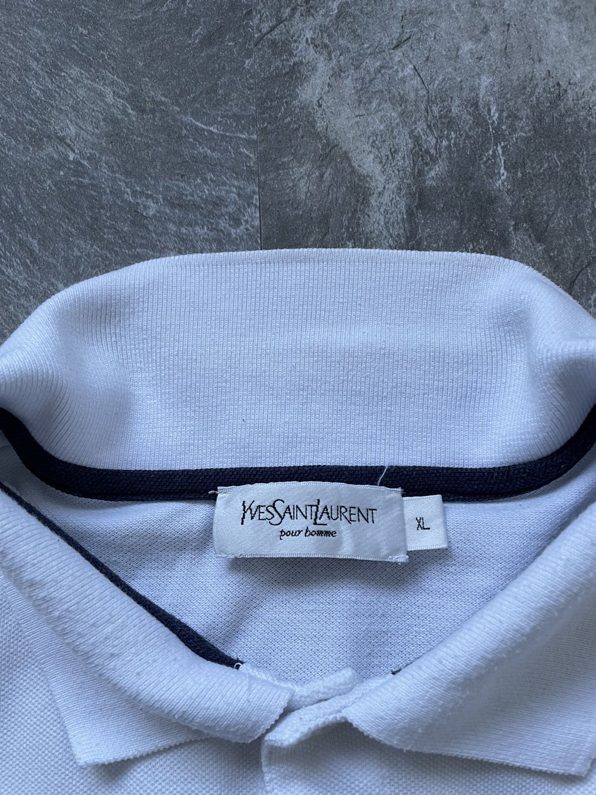 Other Vintage Yves Saint Laurent YSL Polo T Shirt Big Logo Y2K Size US XL / EU 56 / 4 - 5 Thumbnail