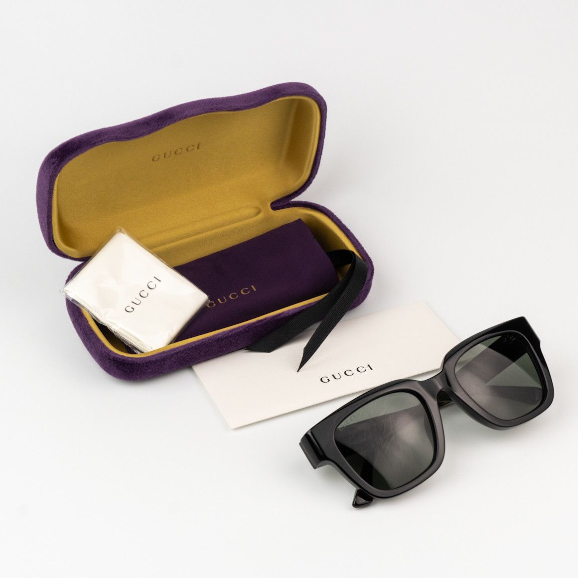 Gucci NEW Gucci GG1670SK 001 Unisex Square Sunglasses GG 1670SK Size ONE SIZE - 9 Thumbnail
