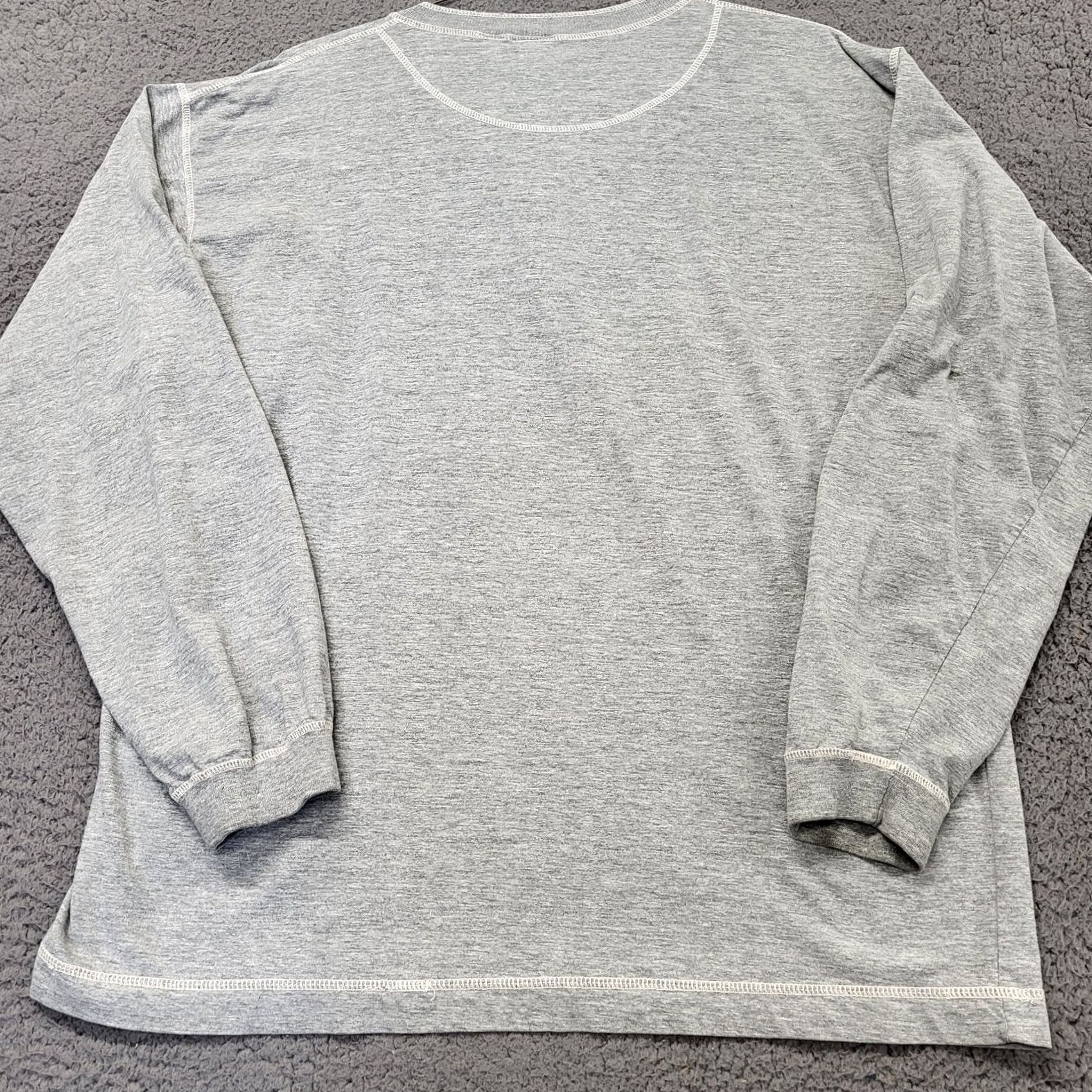 Levi's Levi’s Thermal Button-Up Shirt Men XL Light Grey Cotton/Polyester Regular Long Sleeve Winter Casual Workwear Size US XL / EU 56 / 4 - 2 Thumbnail