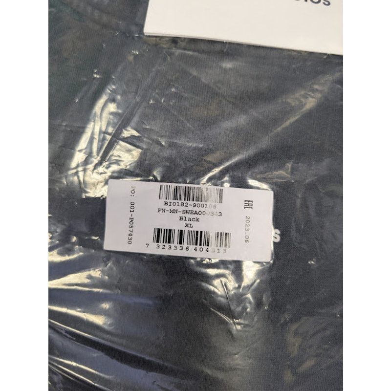 Acne Studios o1rshd1 Logo-Print Cotton Hoodie in Black XL Size US XL / EU 56 / 4 - 20 Thumbnail