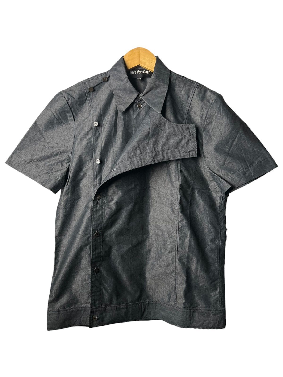 Lieve Van Gorp Archive Lieve Van Gorp Asymmetric Shirt Jacket Size US M / EU 48-50 / 2 - 3 Thumbnail