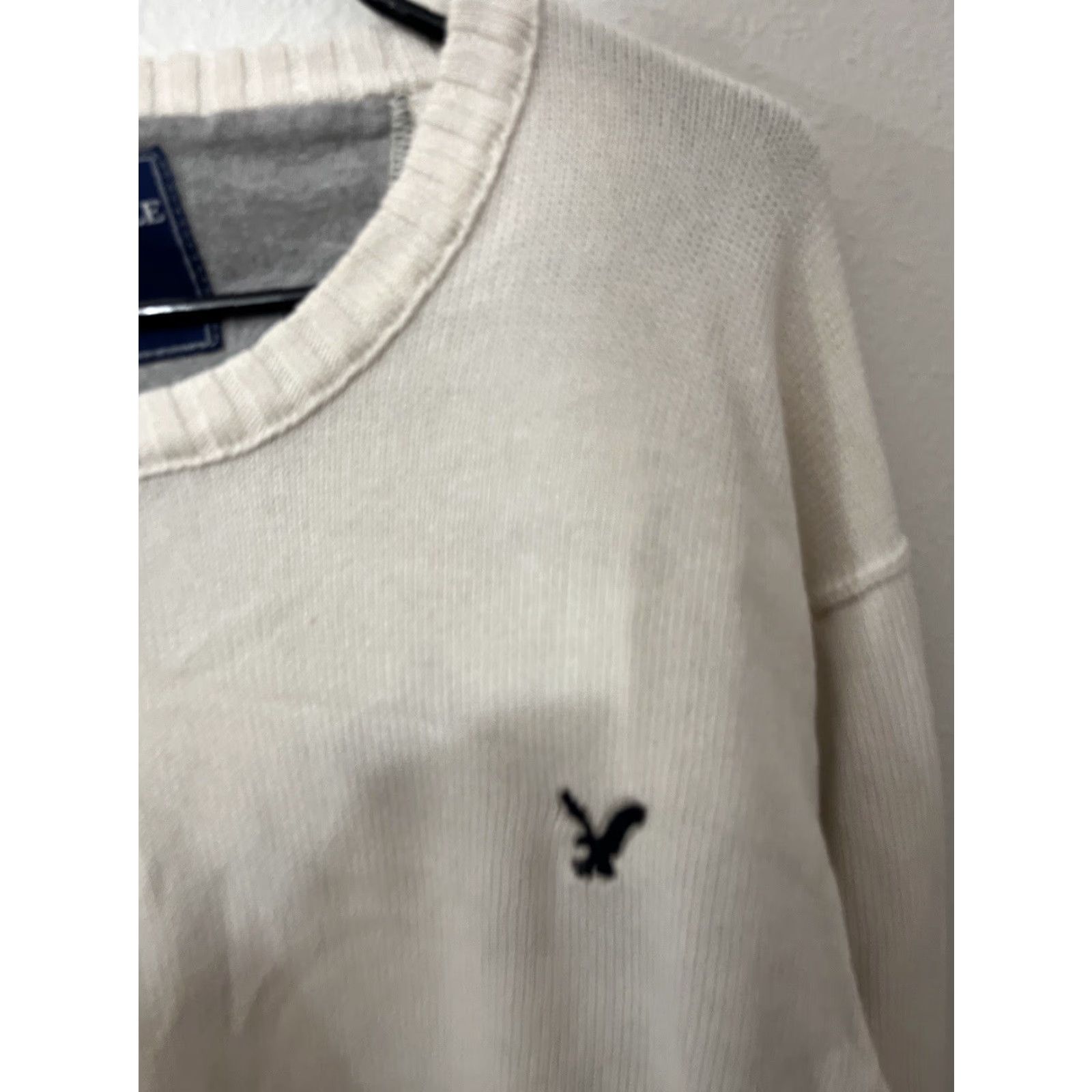 American Eagle Outfitters VINTAGE American Eagle Outfitters Sweatshirt Shirt Mens 2XL Ivory Crew Neck Logo Pullover Modern Fit 2000s? Size US XXL / EU 58 / 5 - 4 Thumbnail
