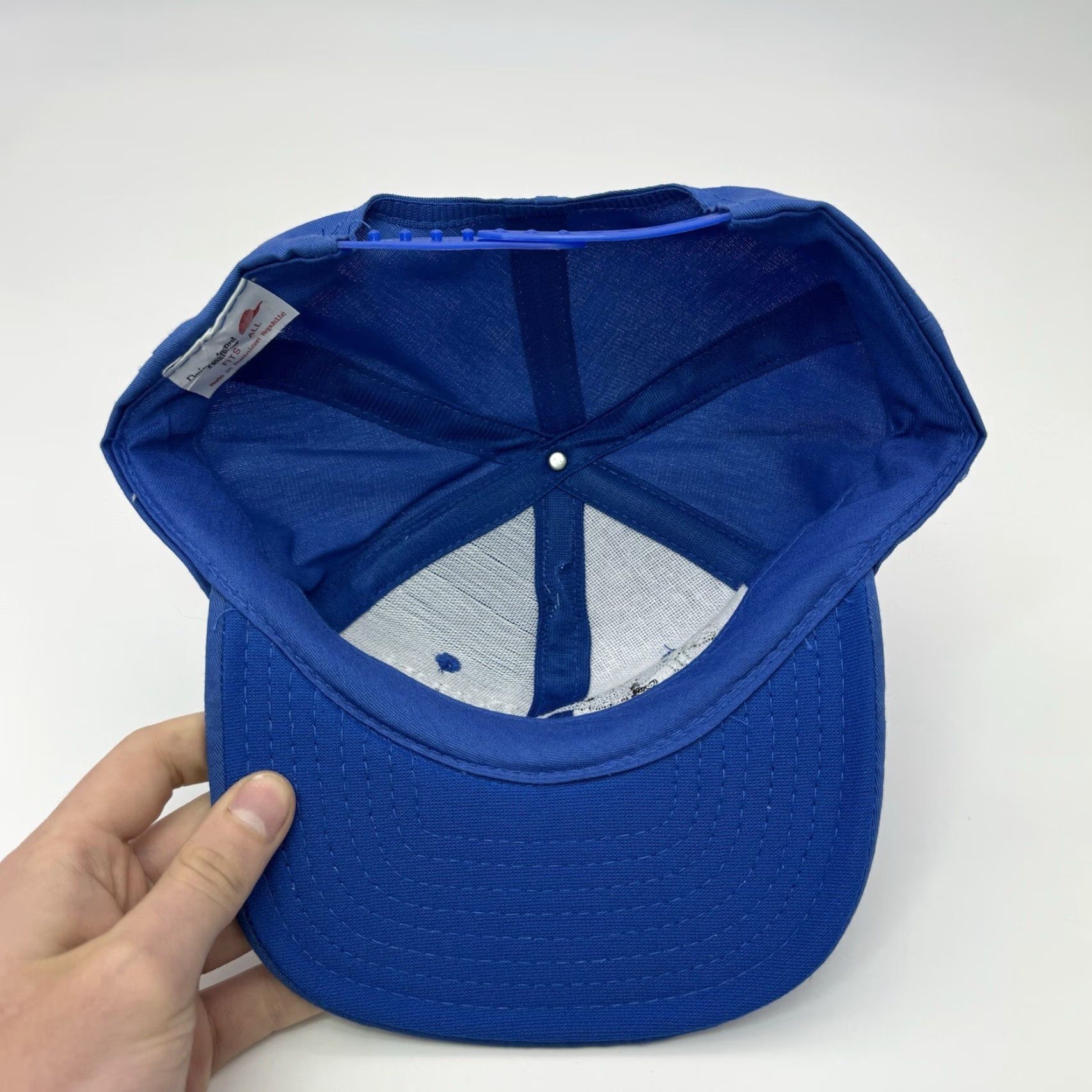 Vintage VINTAGE Desert Storm Embroidered F-16 USA Snapback Hat Blue Military Adjustable One Size Men Size ONE SIZE - 7 Thumbnail