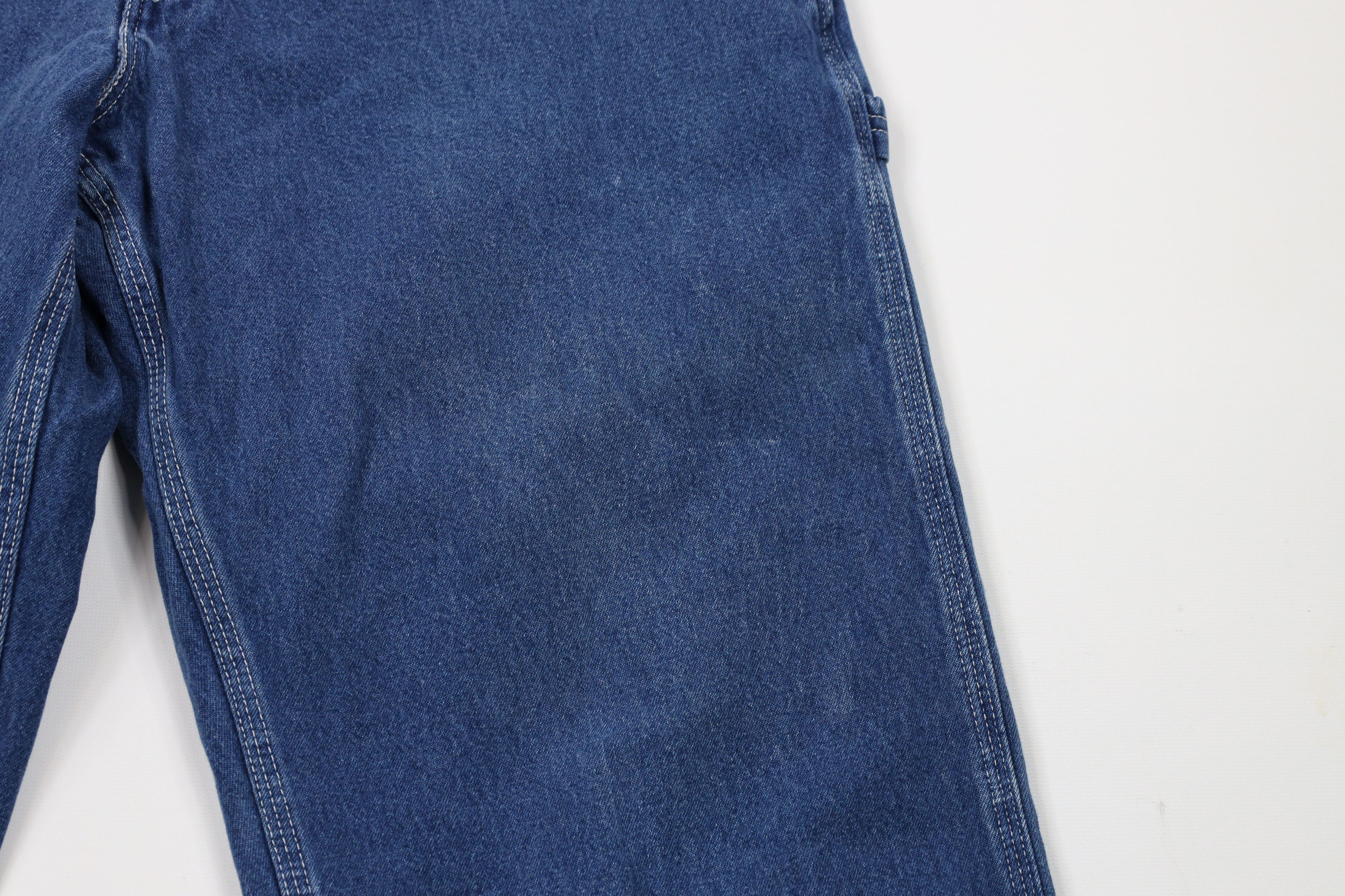 Carhartt × Vintage Vintage Y2K Carhartt Wide Leg Denim Dungaree Jeans Blue Size US 34 / EU 50 - 5 Thumbnail